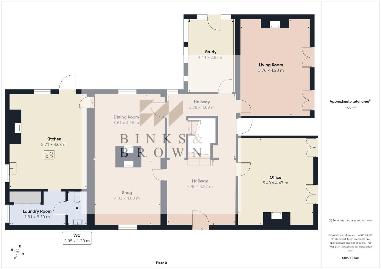 Grices, South Hill, Horndon on the Hill floorplan