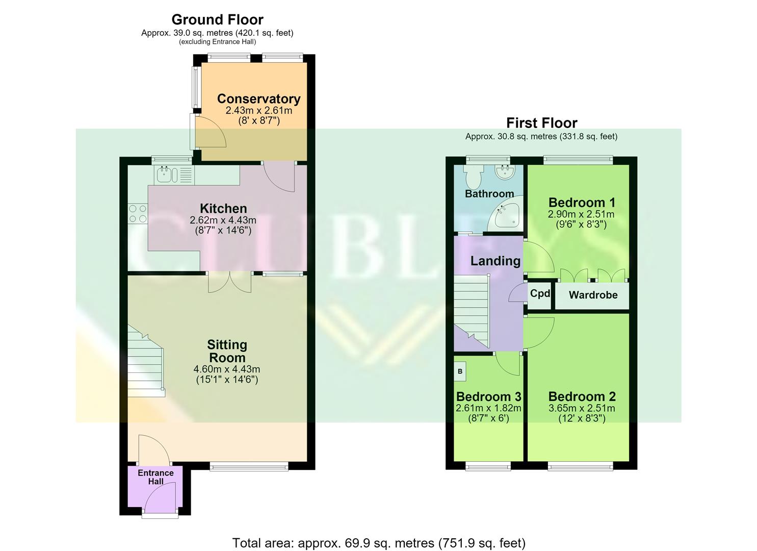 5, Croft Close, Market Weighton floorplan