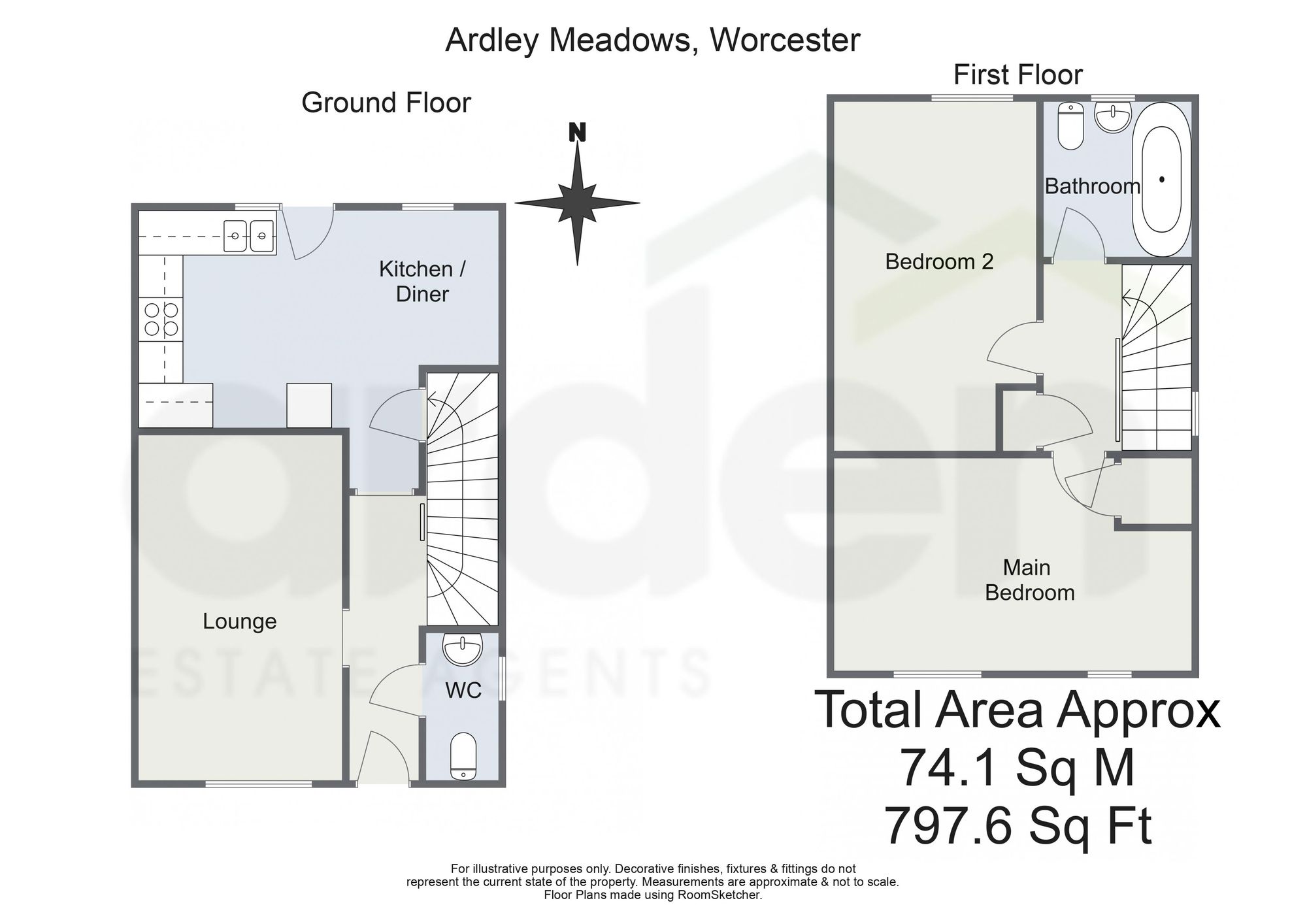 18 Ardley Meadows, Worcester floorplan