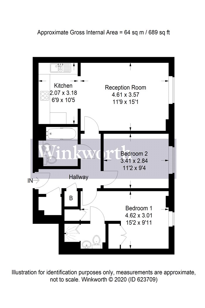 26, Hepburn Court, Borehamwood floorplan