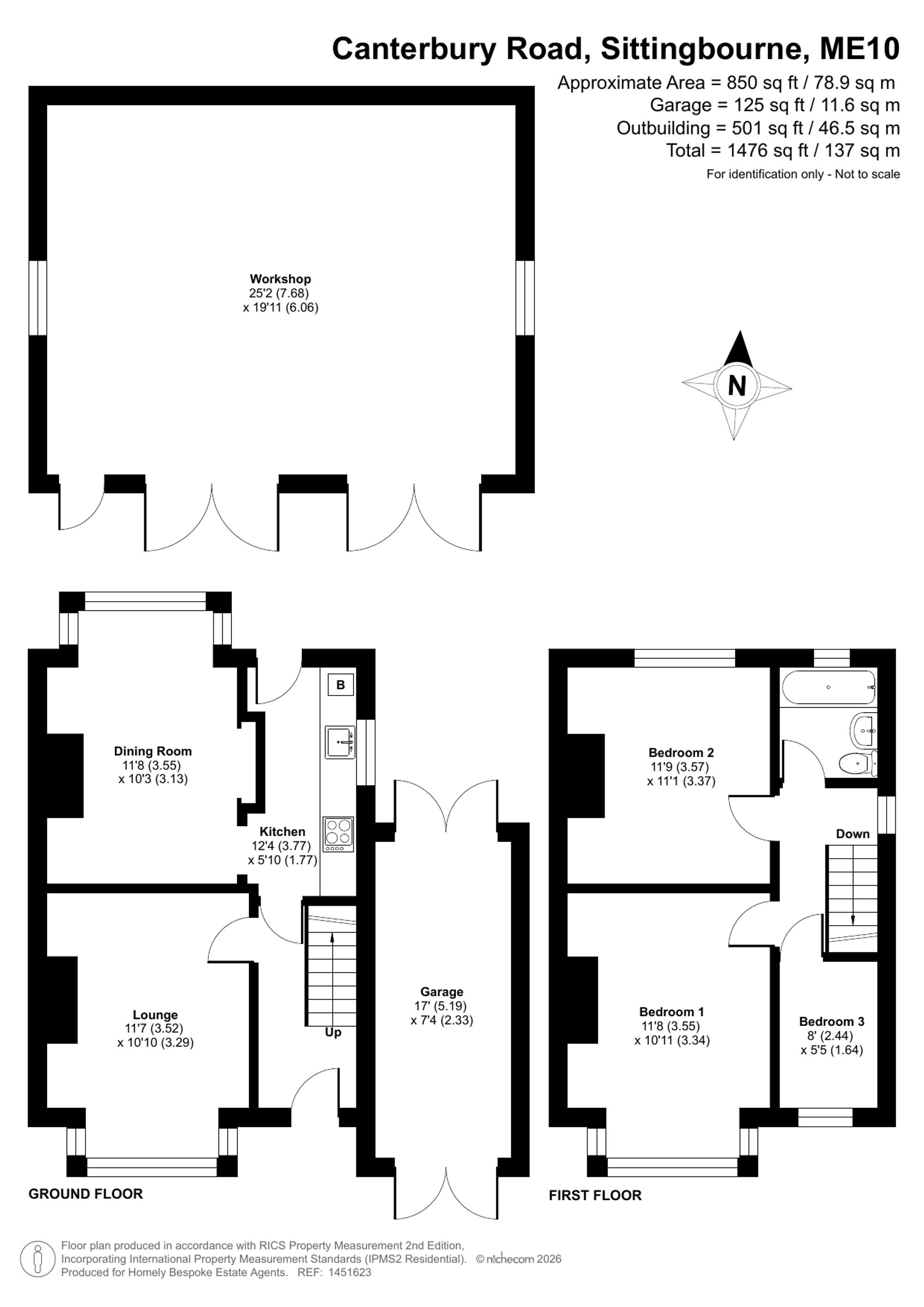 99 Canterbury Road, Sittingbourne floorplan