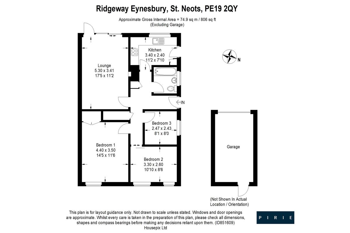 Ridgeway, Eynesbury, St. Neots PE19, 3 bedroom bungalow for sale 61283317 PrimeLocation