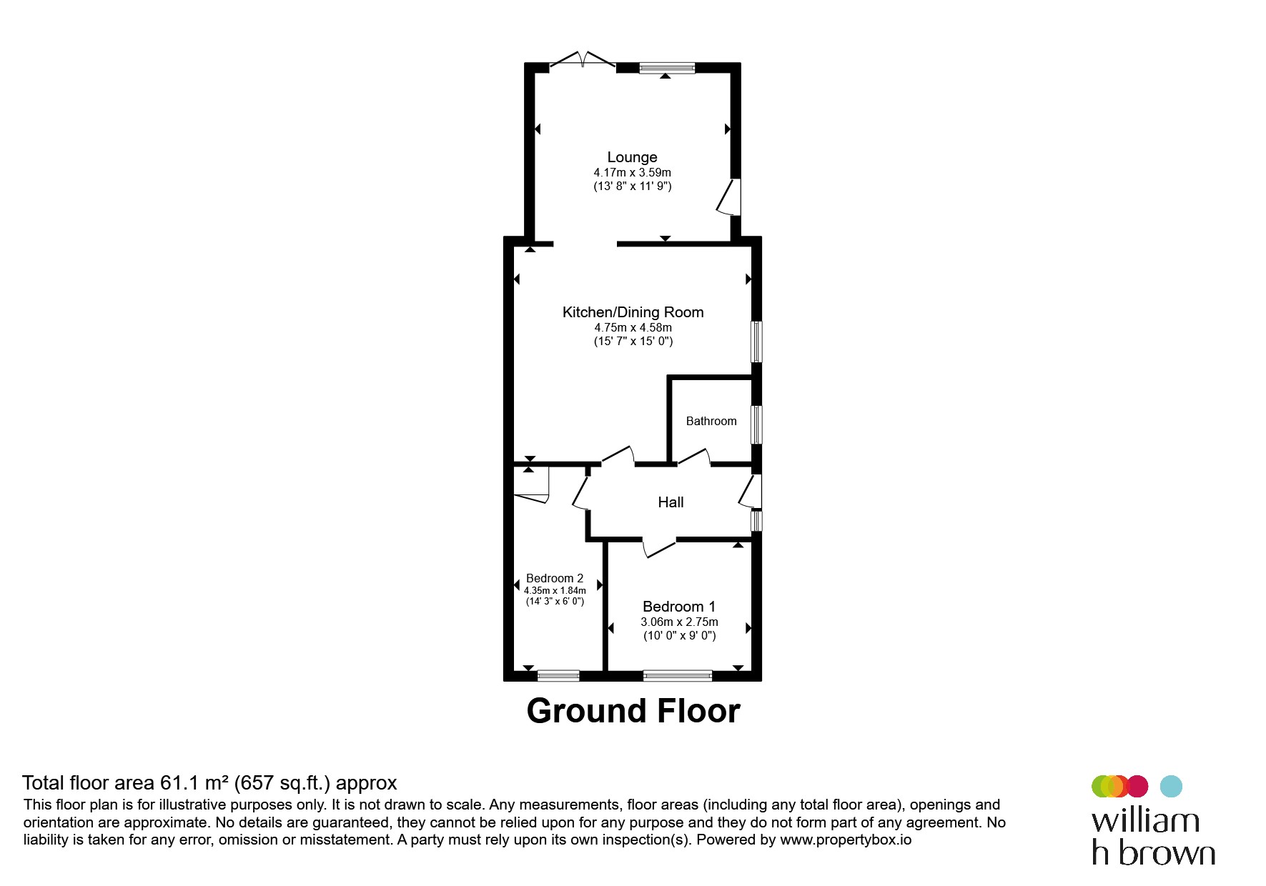 50, The Willows, Wellingborough floorplan