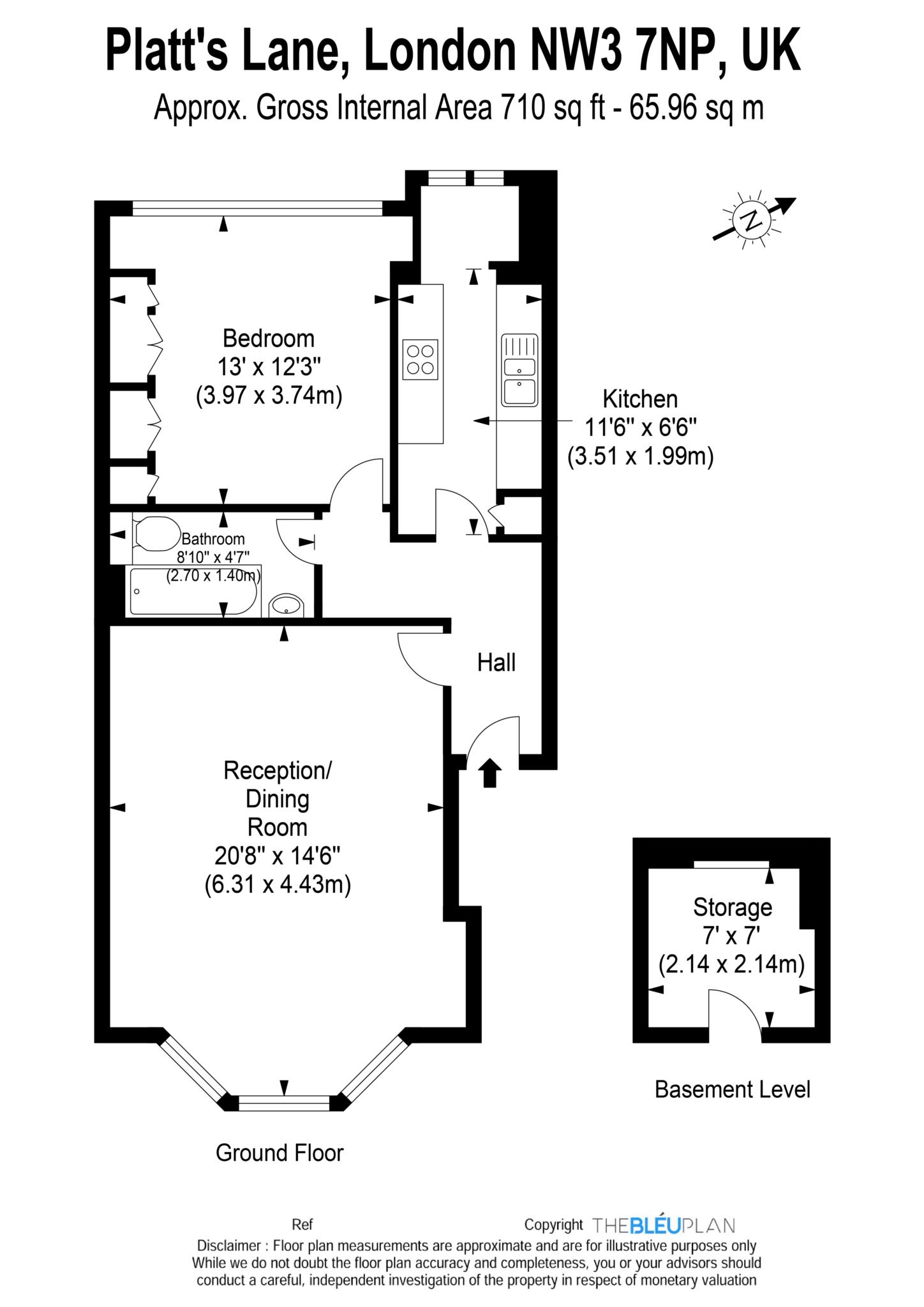 1 Bedrooms Flat for sale in Platt`S Lane, Hampstead NW3