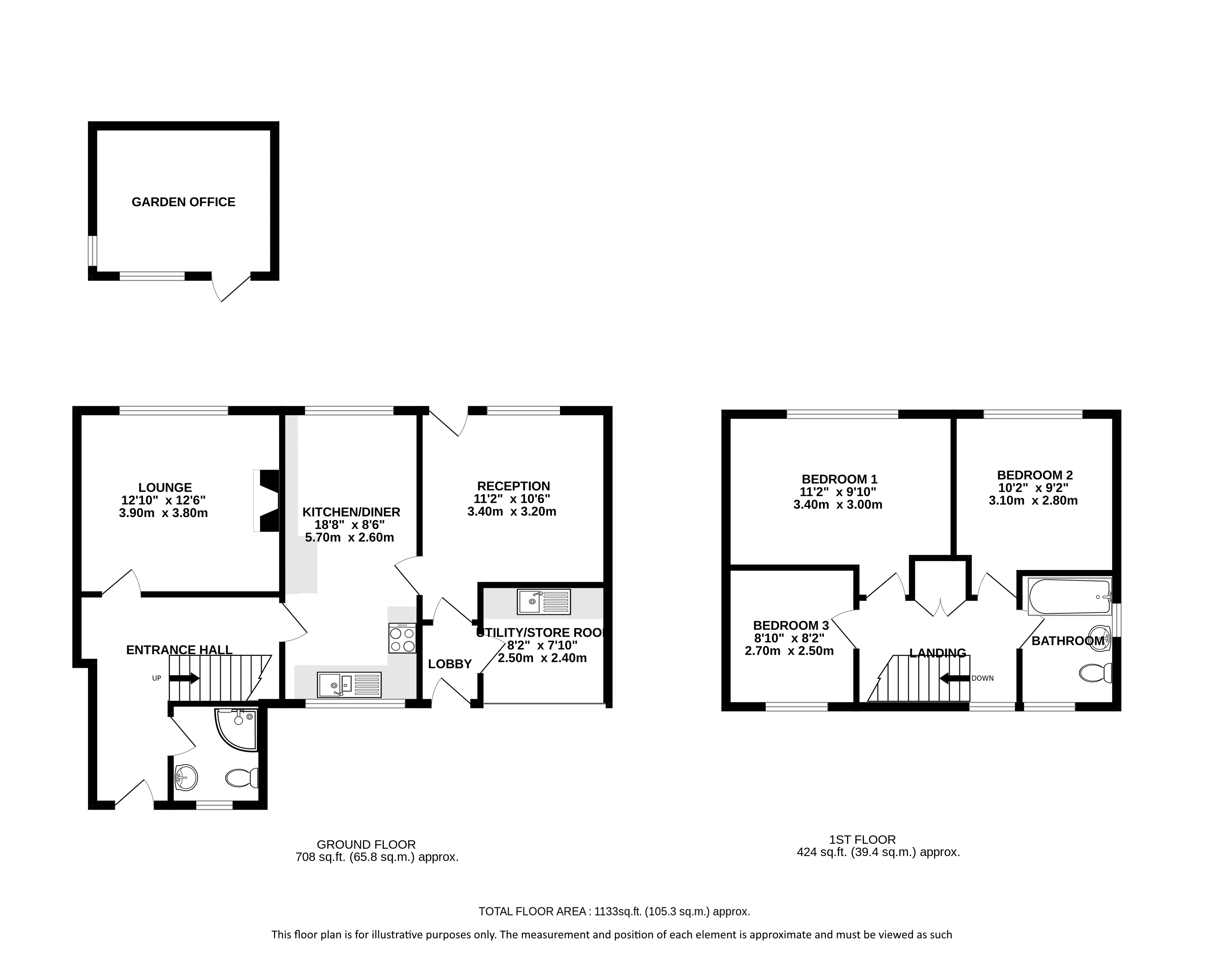 69, Langley Grove, St. Albans floorplan