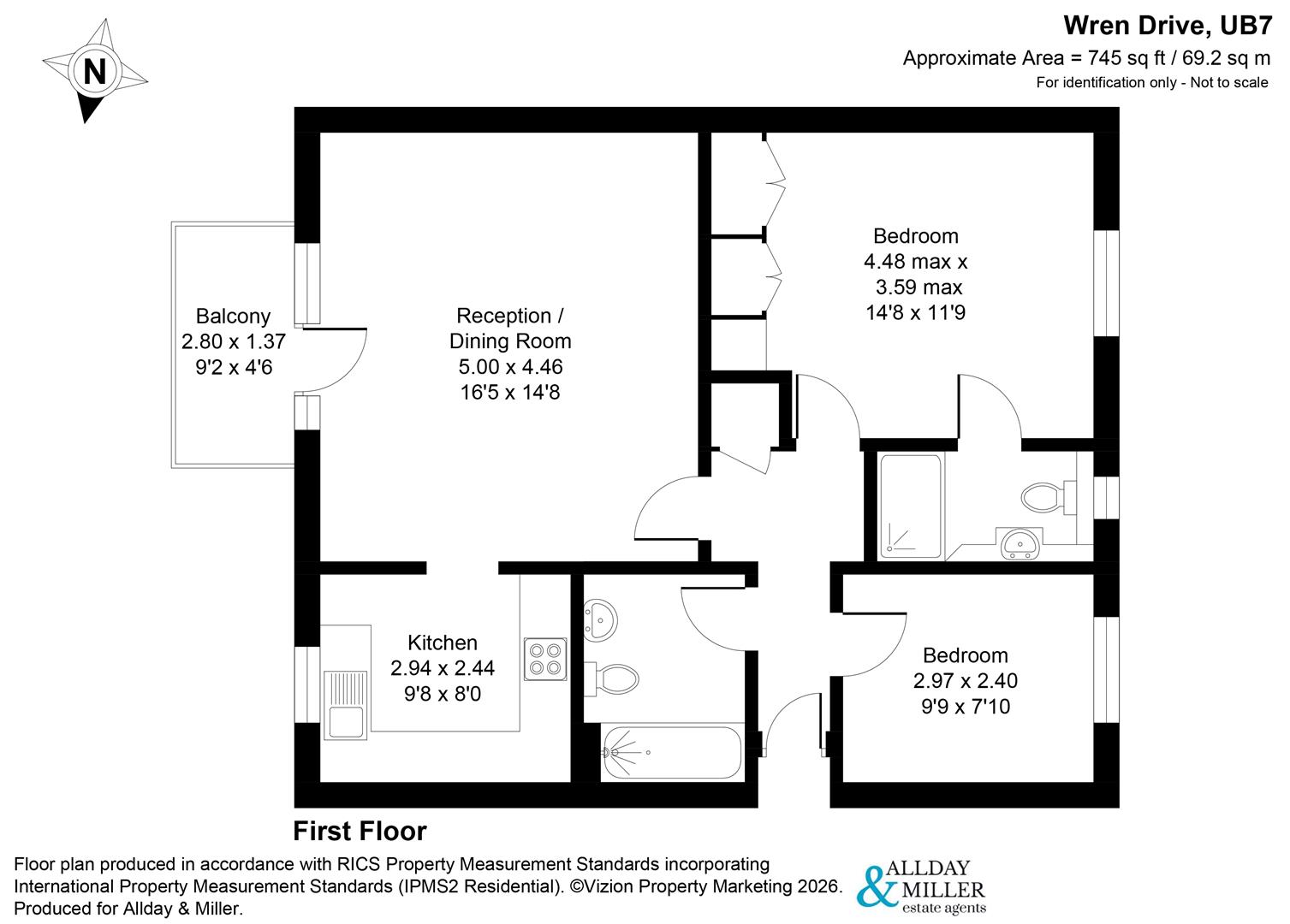 25, Wren Drive, West Drayton floorplan
