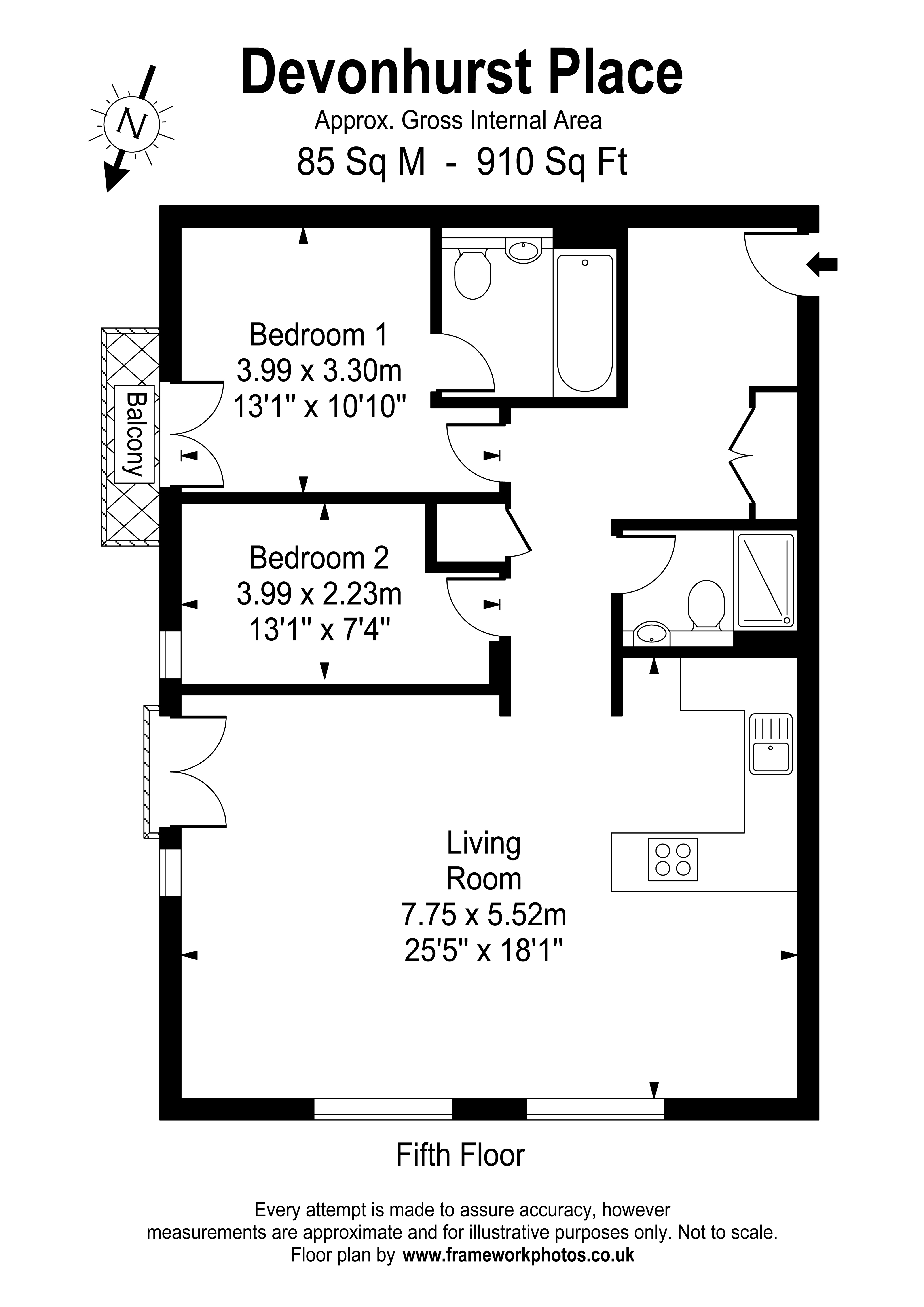 2 Bedrooms Flat to rent in Devonhurst Place, Heathfield Terrace, London W4
