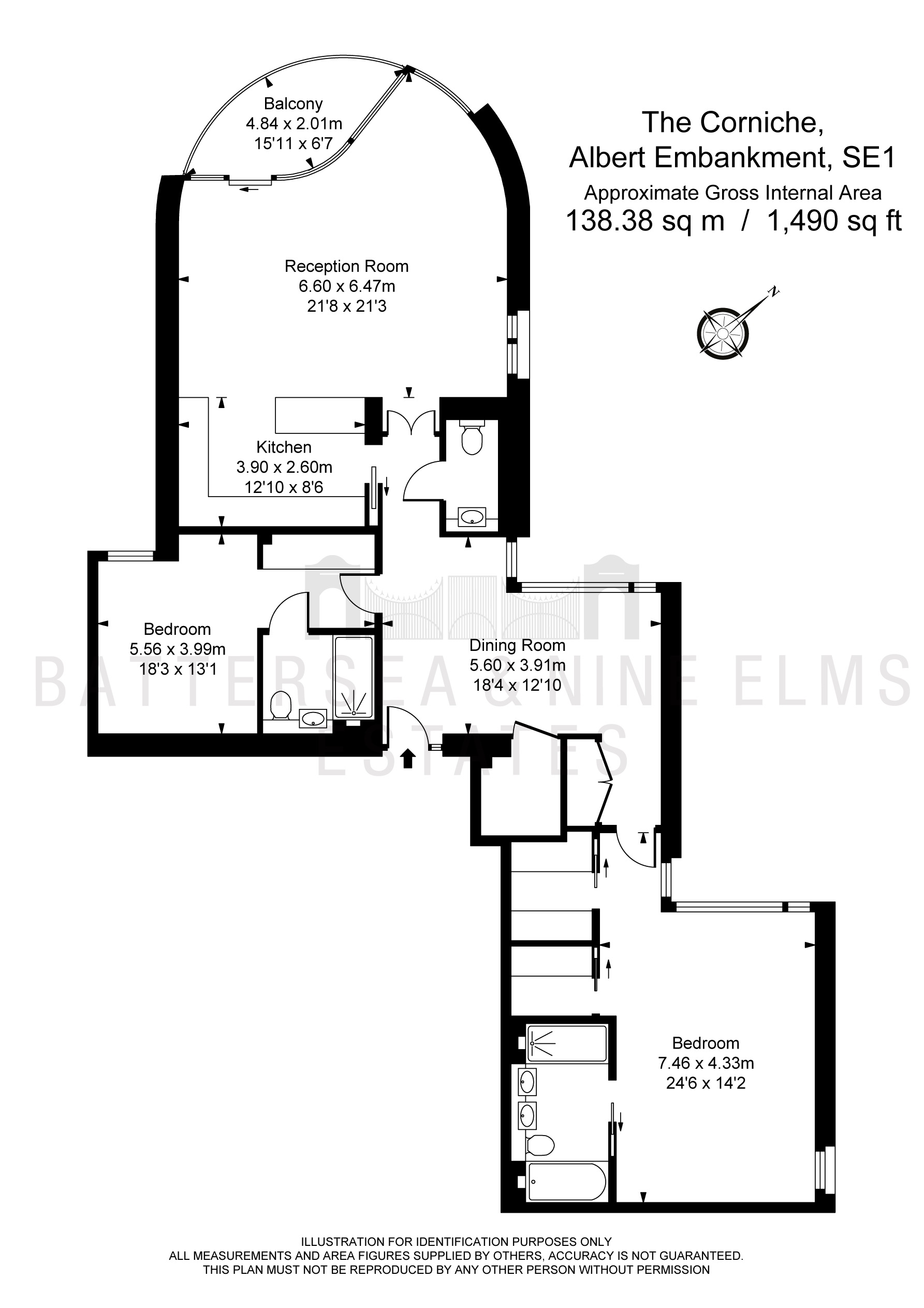 2 Bedrooms Flat to rent in Albert Embankment, London SE1