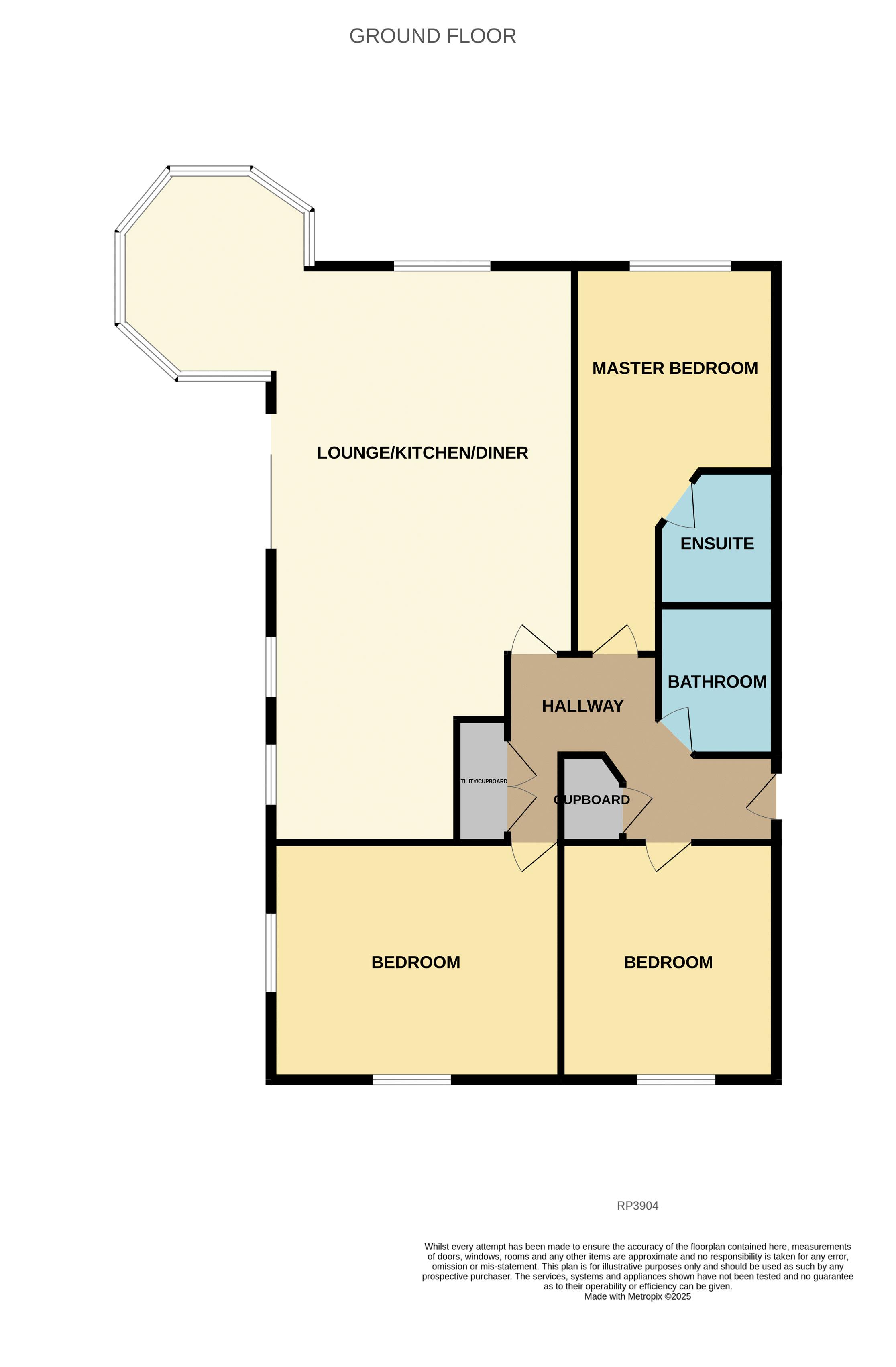 Apt 1 The Sycamores, Pwllycrochan Avenue, Colwyn Bay floorplan