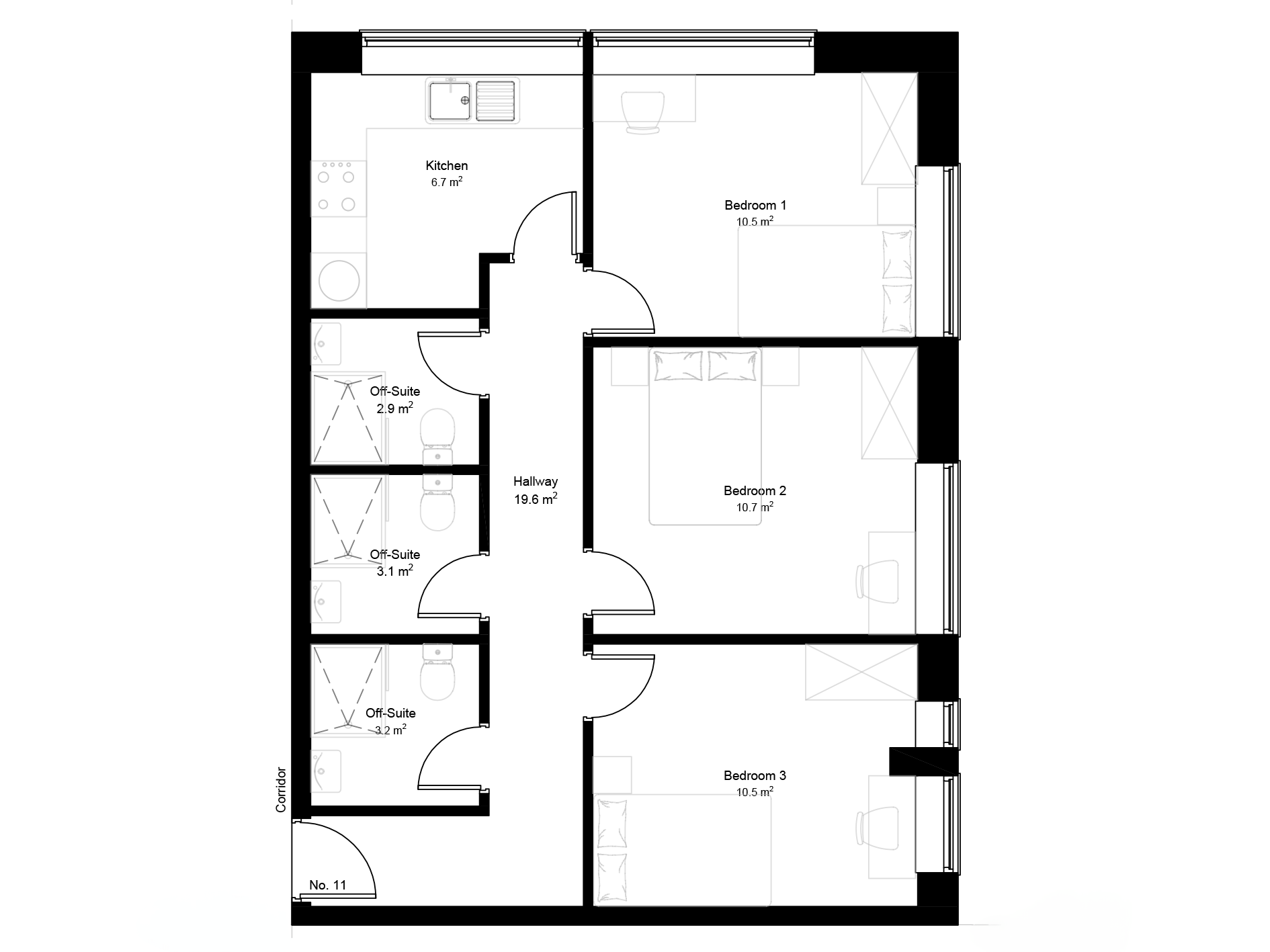 Carder Place, Beecroft Court, Cannock floorplan