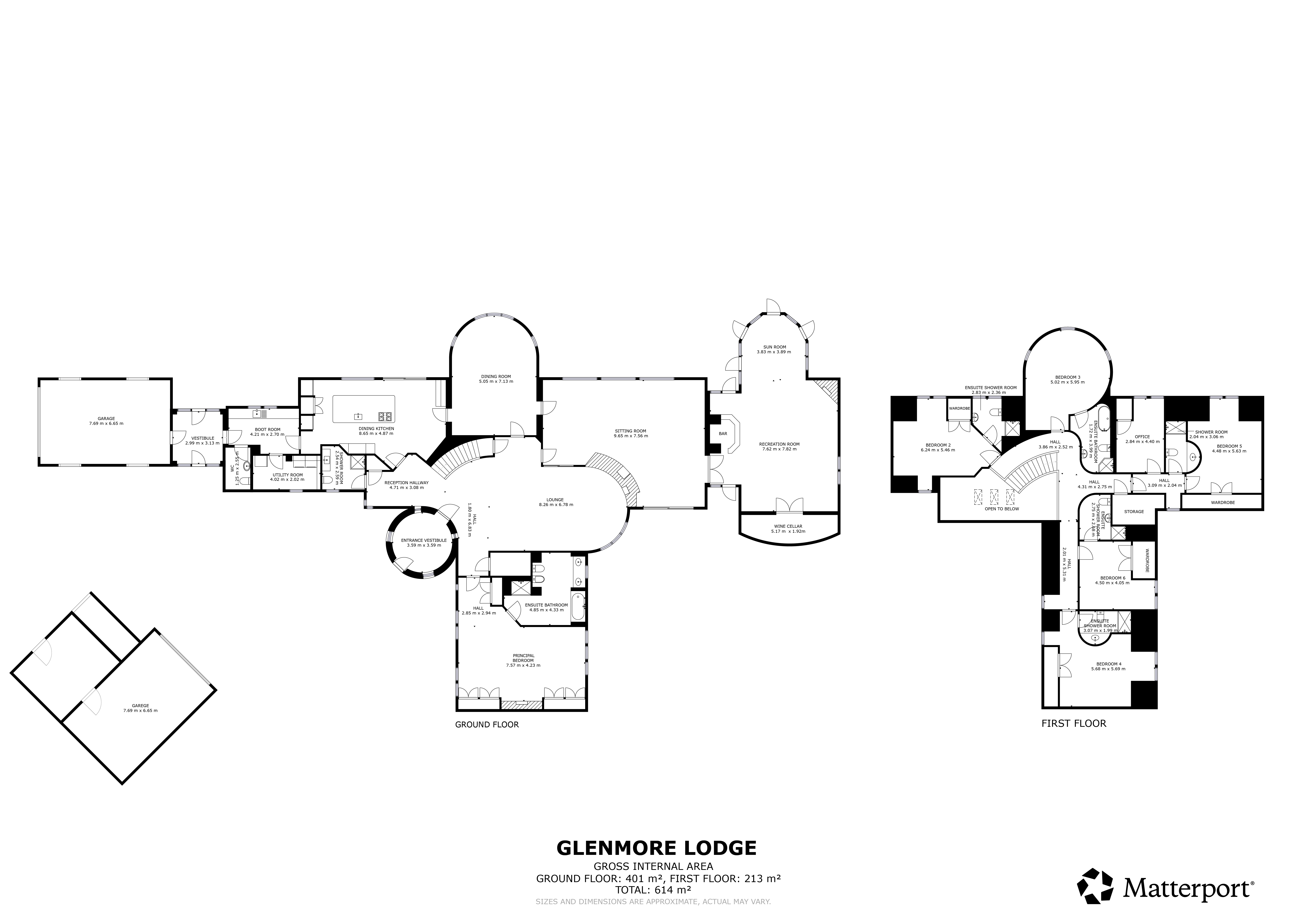 Glenmore Lodge, Highland floorplan