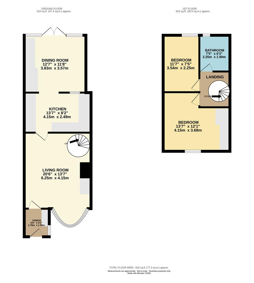 163, Moor Lane, Wilmslow floorplan