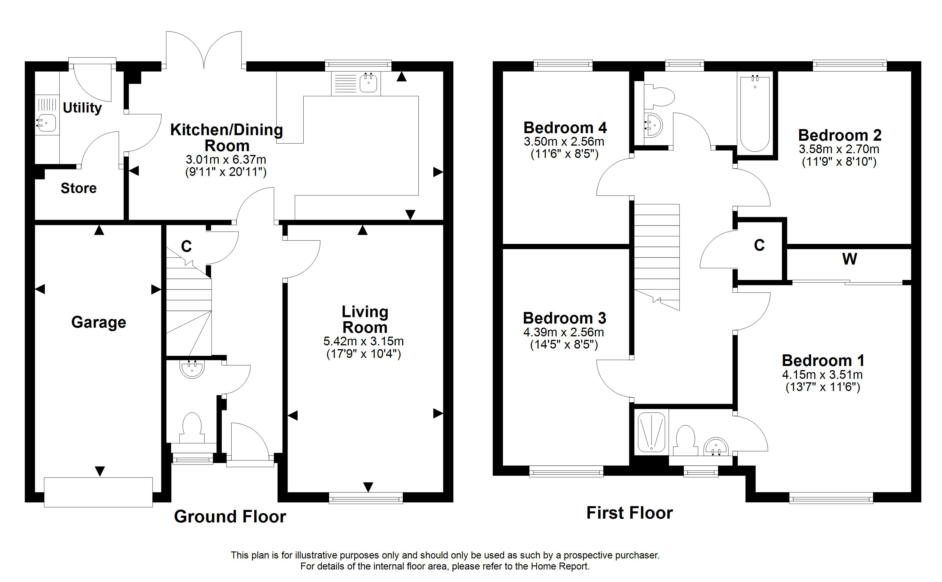 The Hayling, Carrington View, Bonnyrigg floorplan