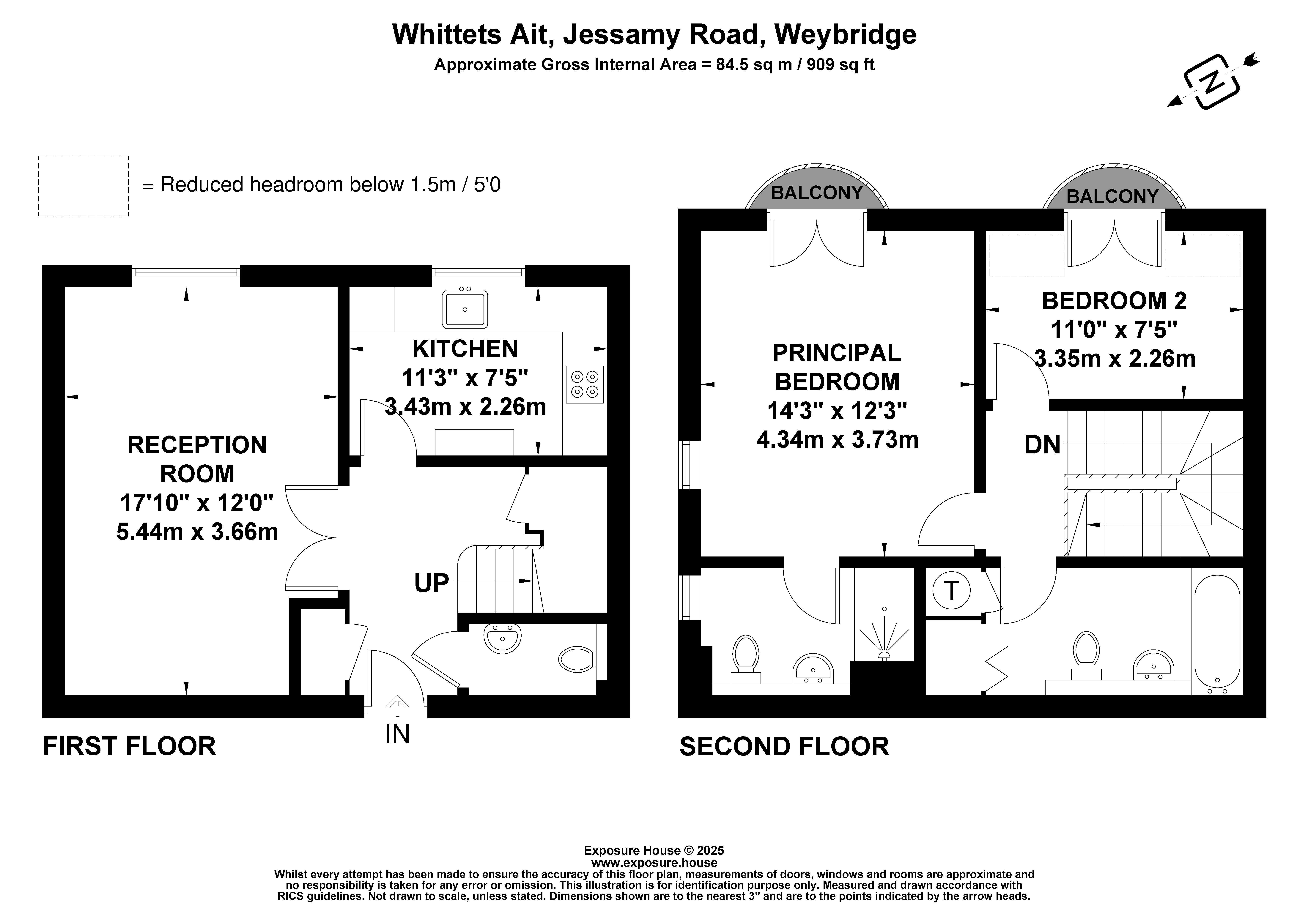 Flat 3, The Mill,, Whittets Ait, Weybridge floorplan