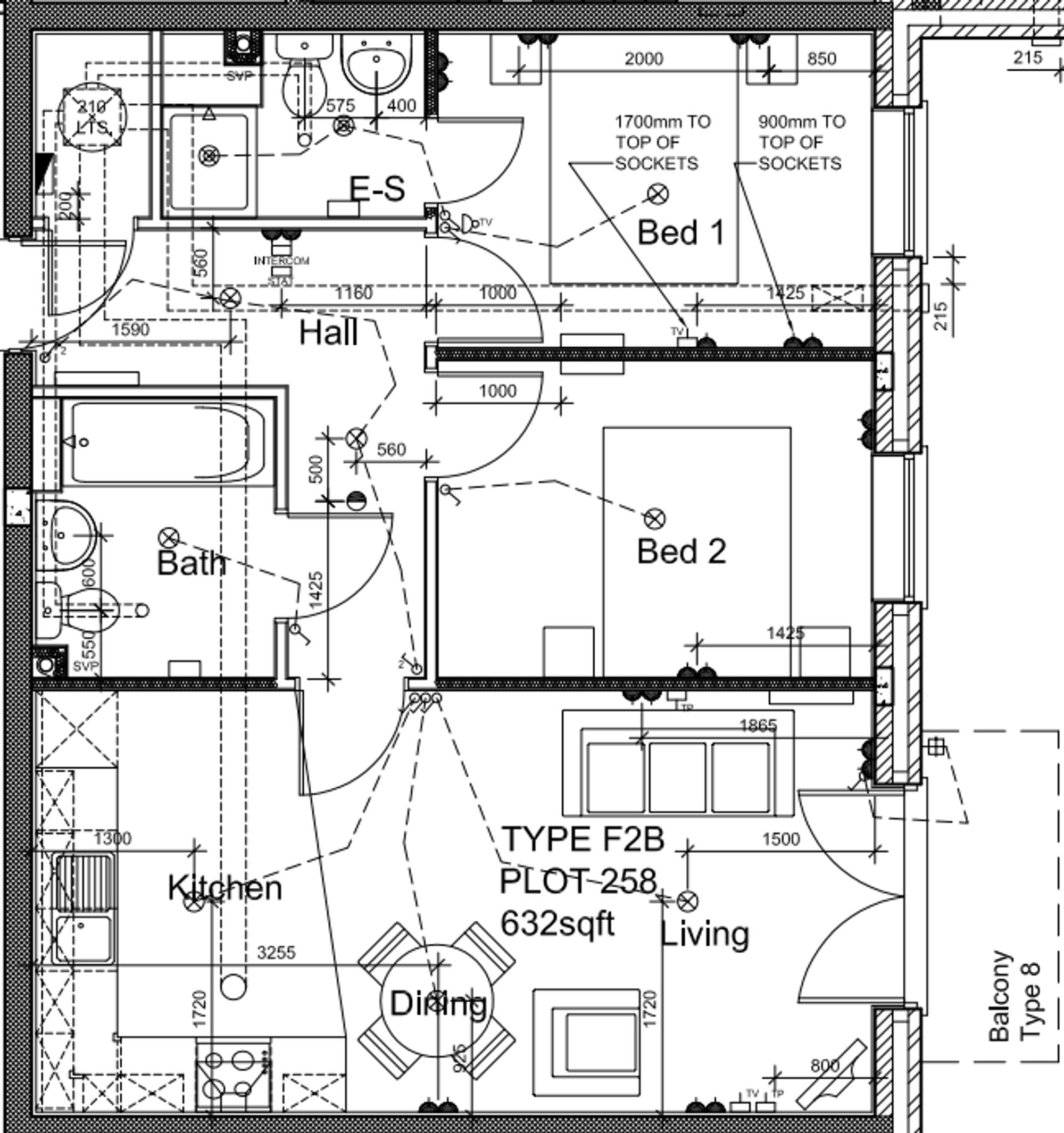 Apt 259, Endeavour House 1b Elmira Way, Salford floorplan