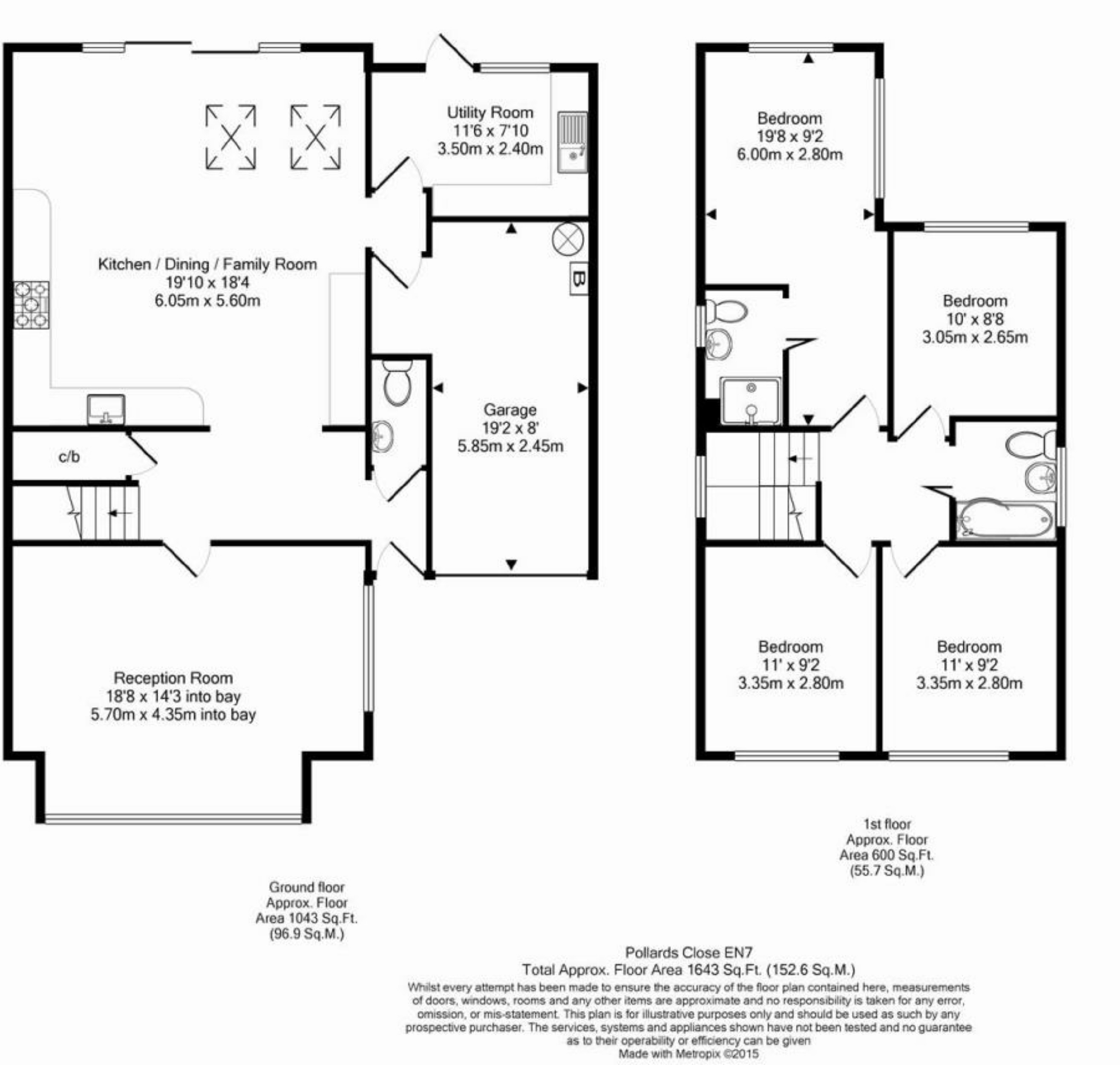 4 Bedrooms Detached house for sale in Pollards Close, Goffs Oak, Hertfordshire EN7