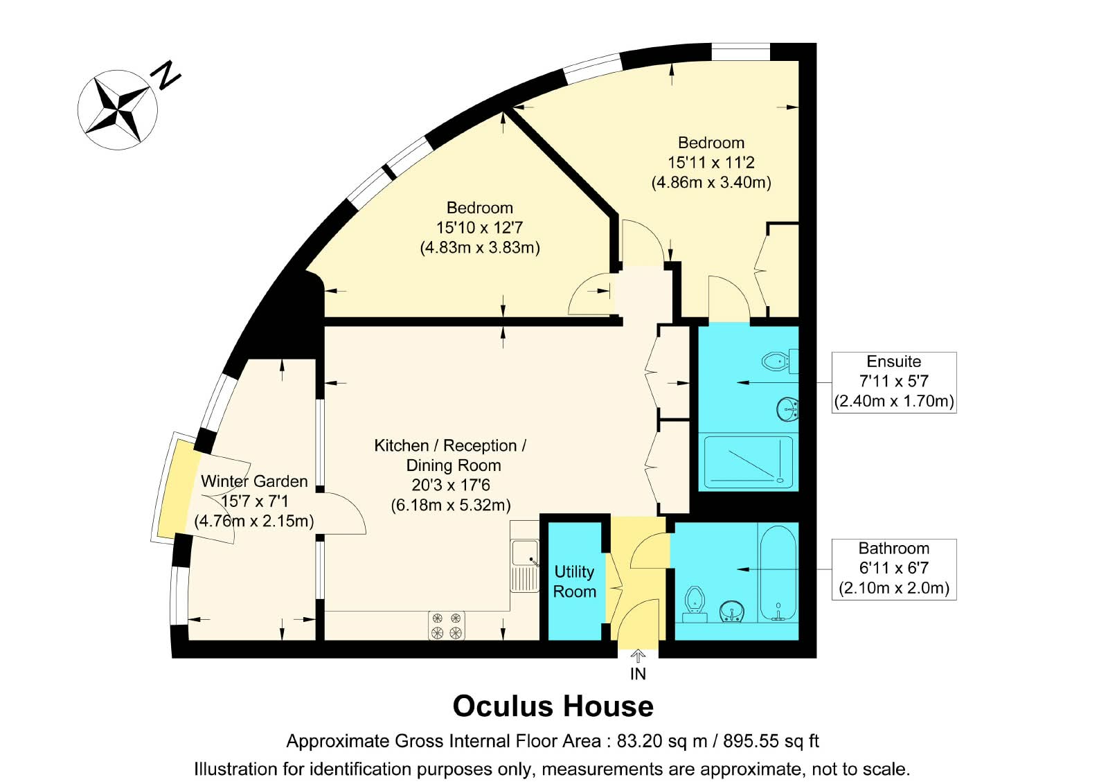 Flat 1409, Oculus House 16-48,, Cambridge Road, Essex floorplan