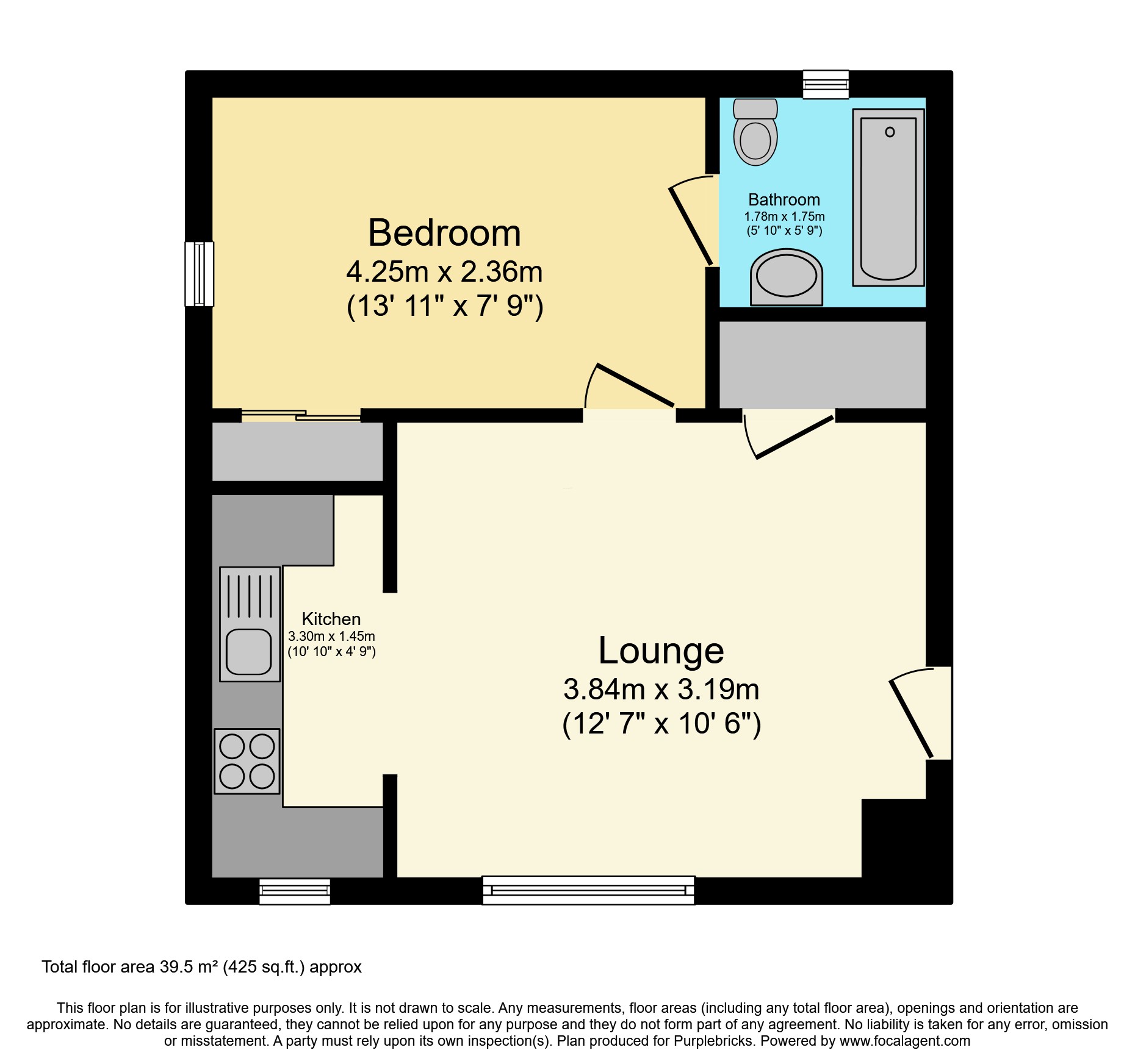 Flat 6/The Gables, High Road, Basildon floorplan