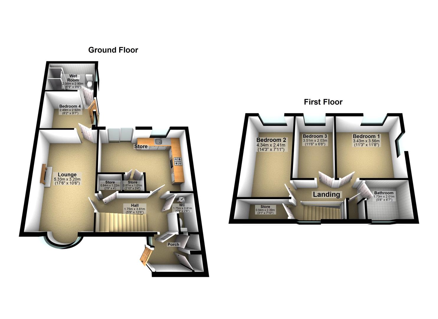 1, Cranemoor Close, Birmingham floorplan