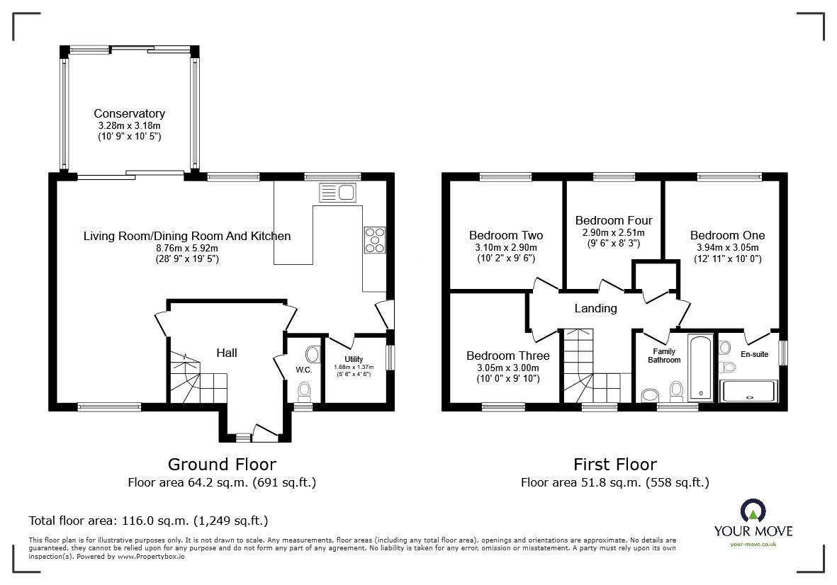 2, Westrope Way, Bedfordshire floorplan