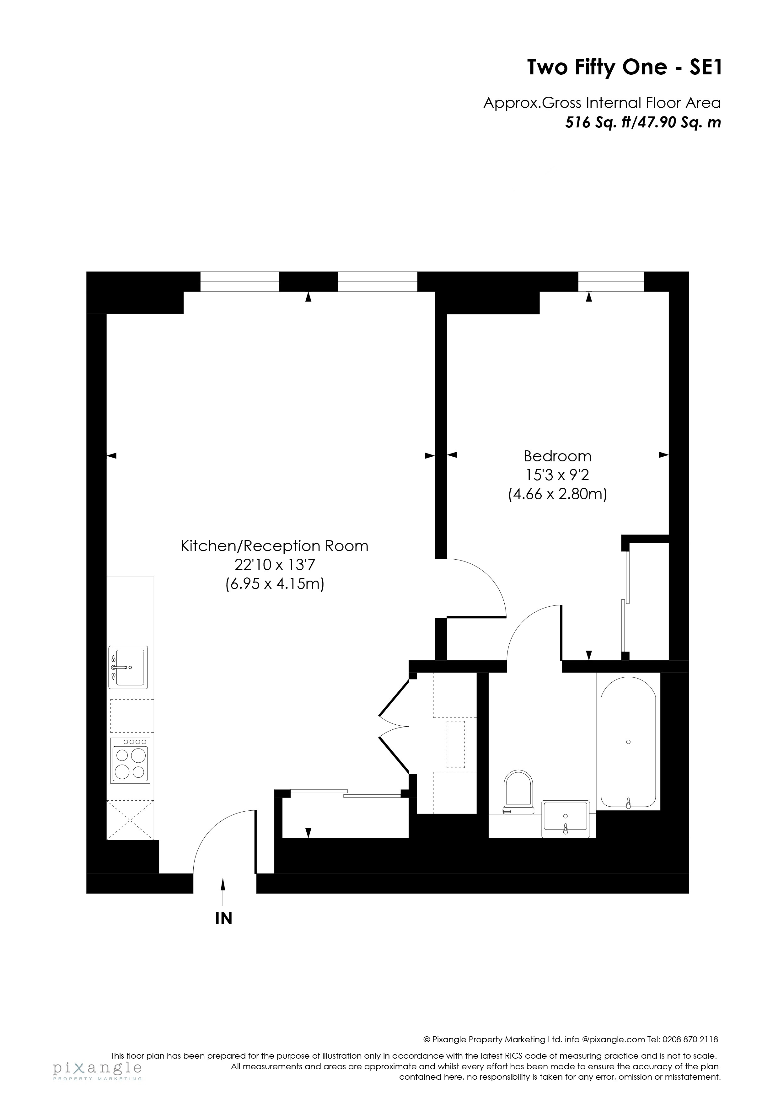 1 Bedrooms Flat to rent in 251 Building, Southwark Bridge Road SE1