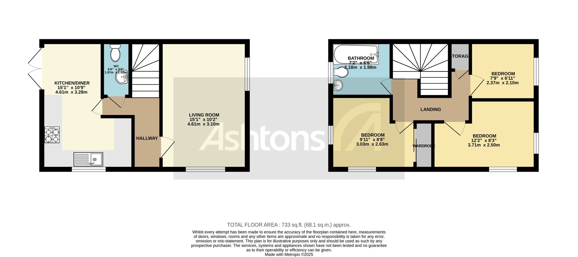 6 Hilldale, Wigan floorplan