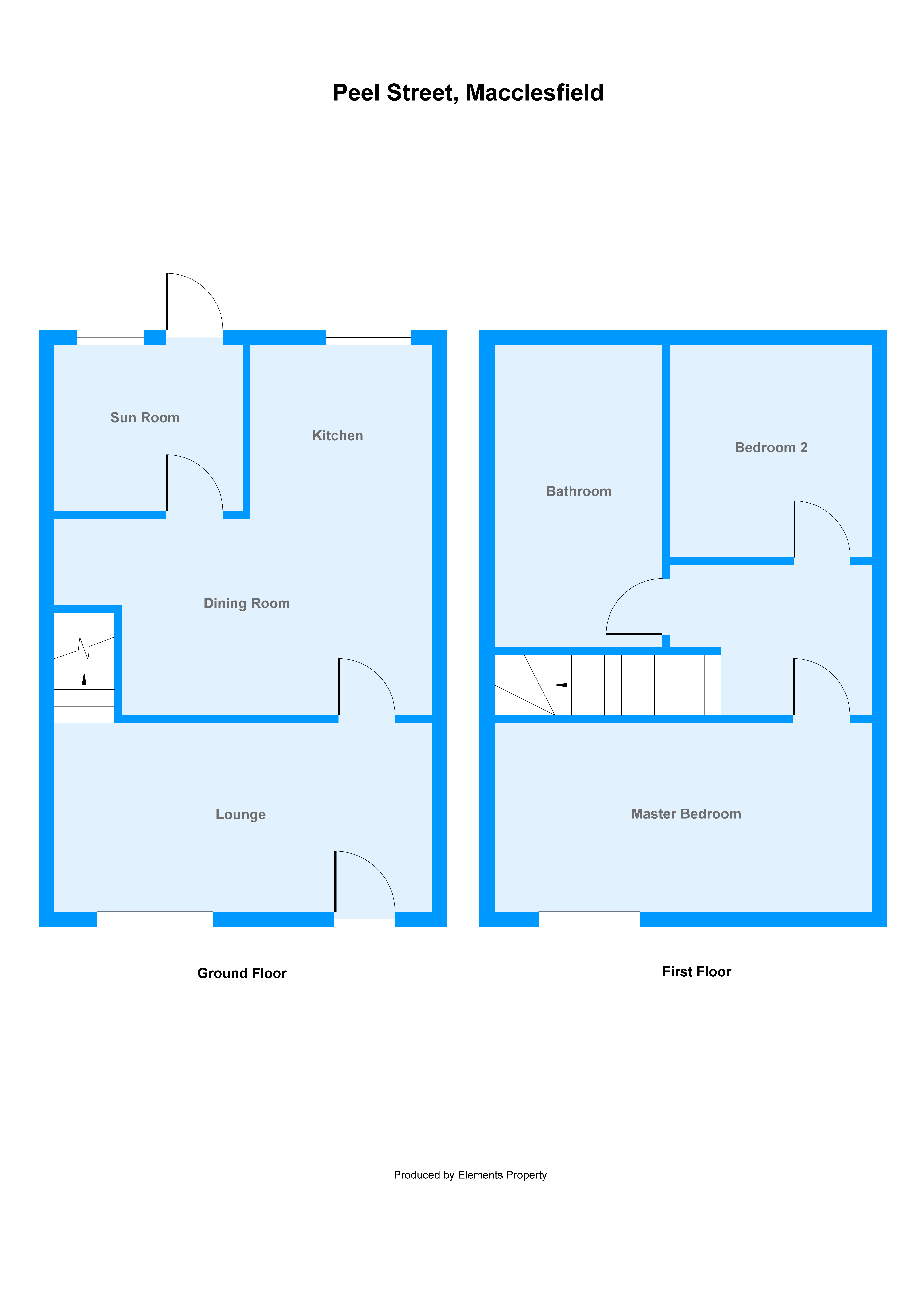 2 Bedrooms Terraced house to rent in Peel Street, Macclesfield SK11