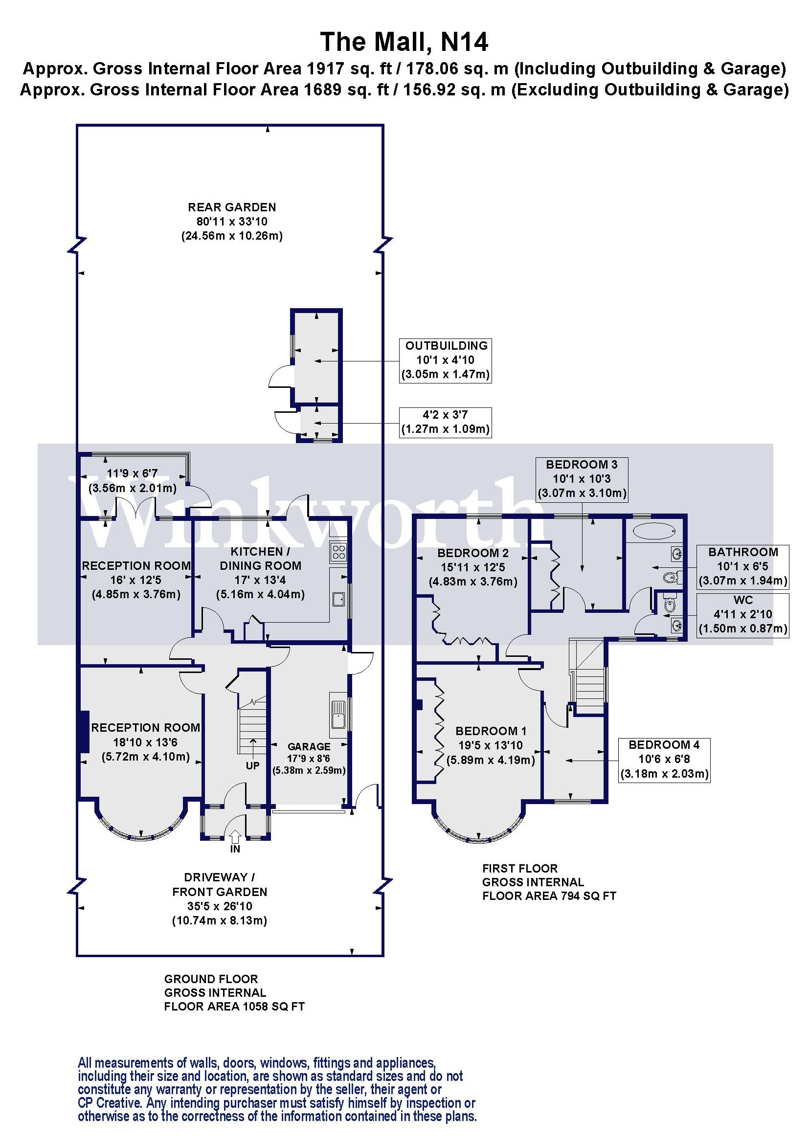 The Mall, London, N14 floorplan