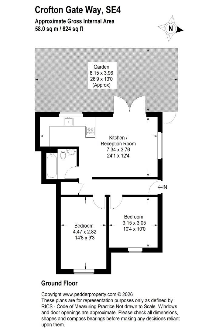 26, Crofton Gate Way, London floorplan