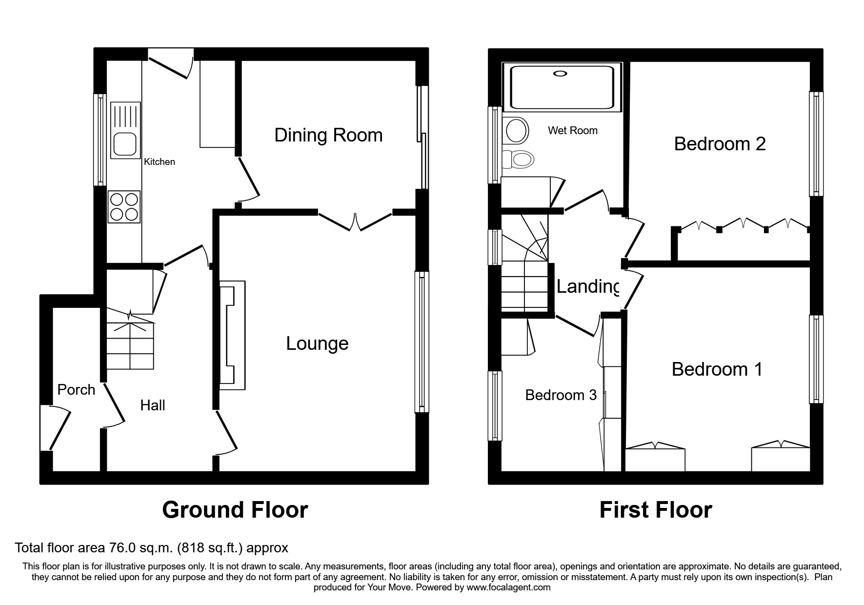 Paddock Close, Wellington, Telford, Shropshire TF1, 3 bedroom semi