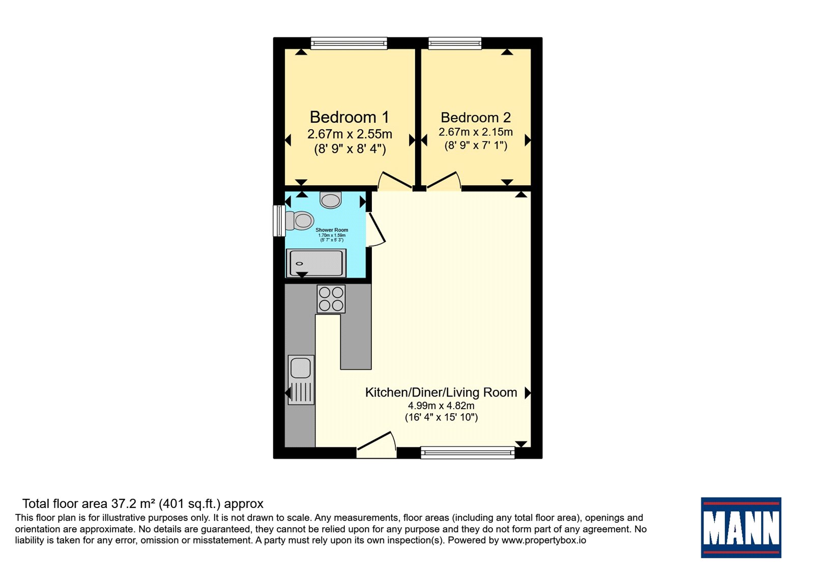 59, Sheppey Beach Villas, Leysdown-on-Sea floorplan