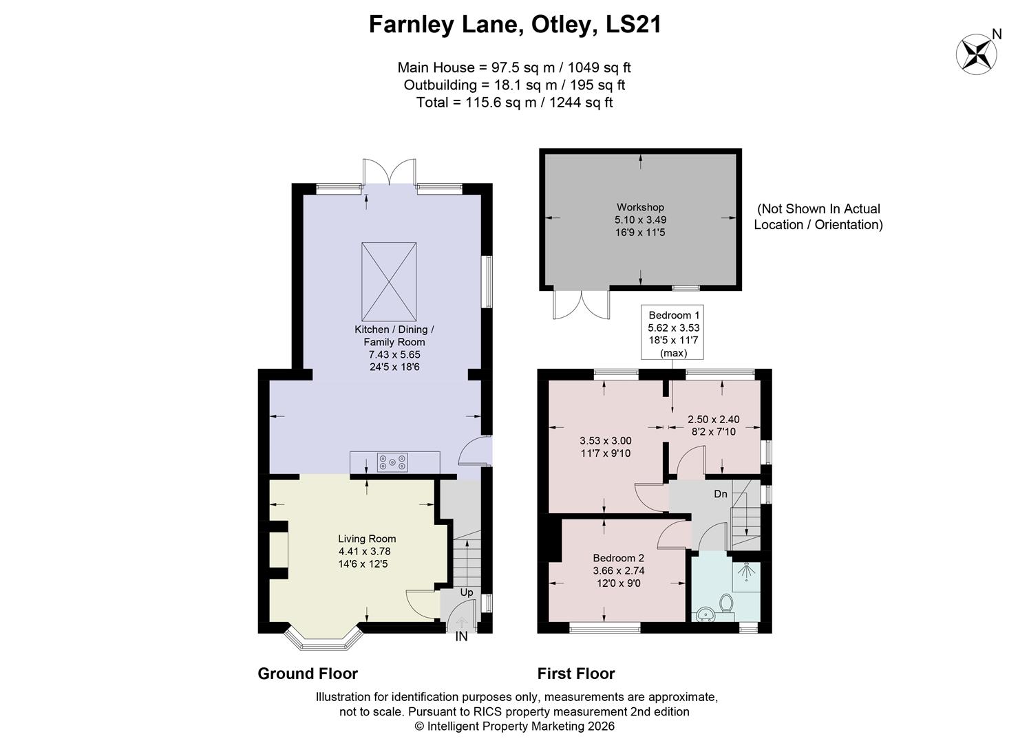 62, Farnley Lane, Otley floorplan