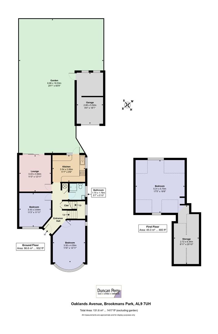 65, Oaklands Avenue, Brookmans Park Hatfield floorplan