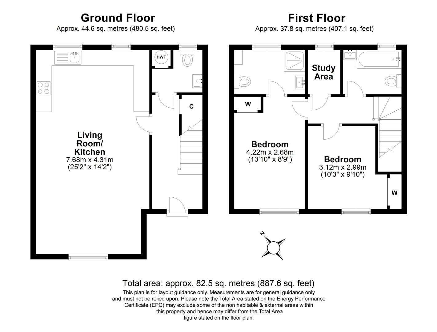 Ash Cottage, 2 The Courtyard,, High Street, Ripley, Surrey floorplan
