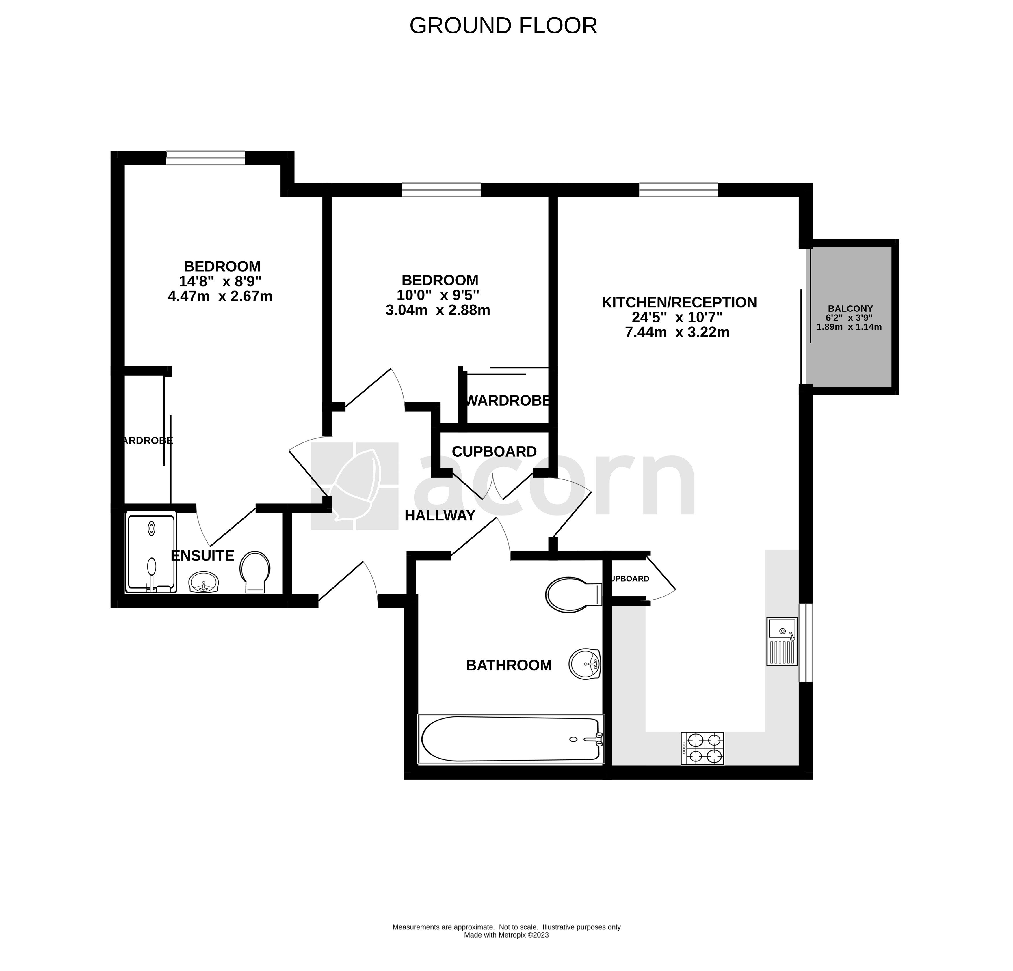 Eden Road, Dunton Green, Sevenoaks TN14, 2 bedroom flat to rent