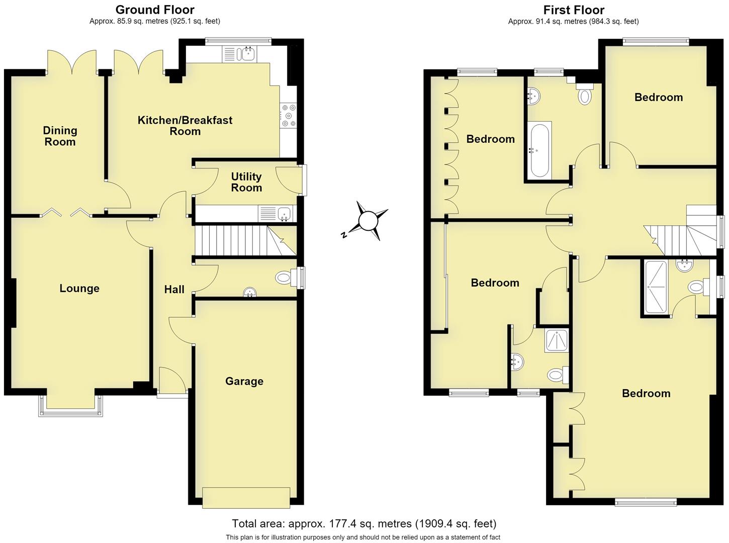 127, Stratford Road, Warwick floorplan