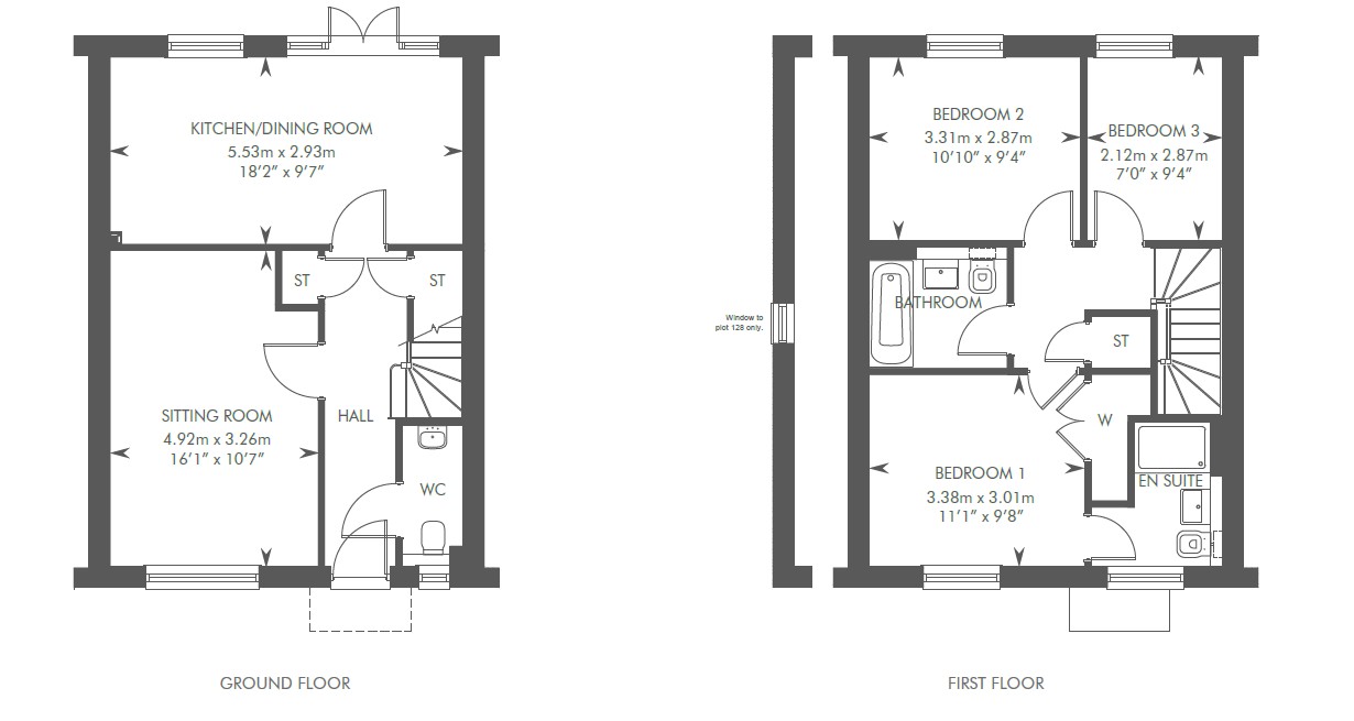 8, Garrett Crescent, Chertsey floorplan