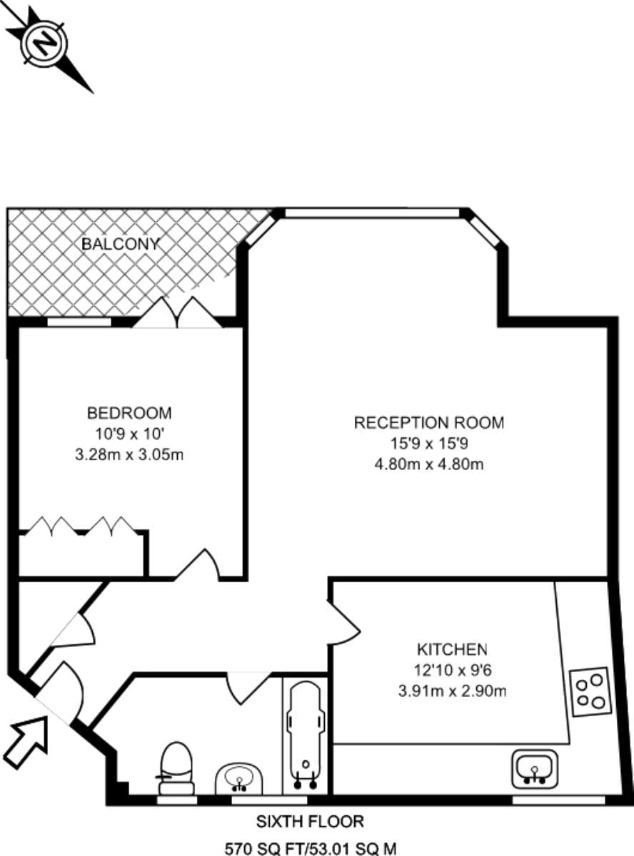 1 Bedrooms  to rent in Neville Court, Abbey Road, London NW8