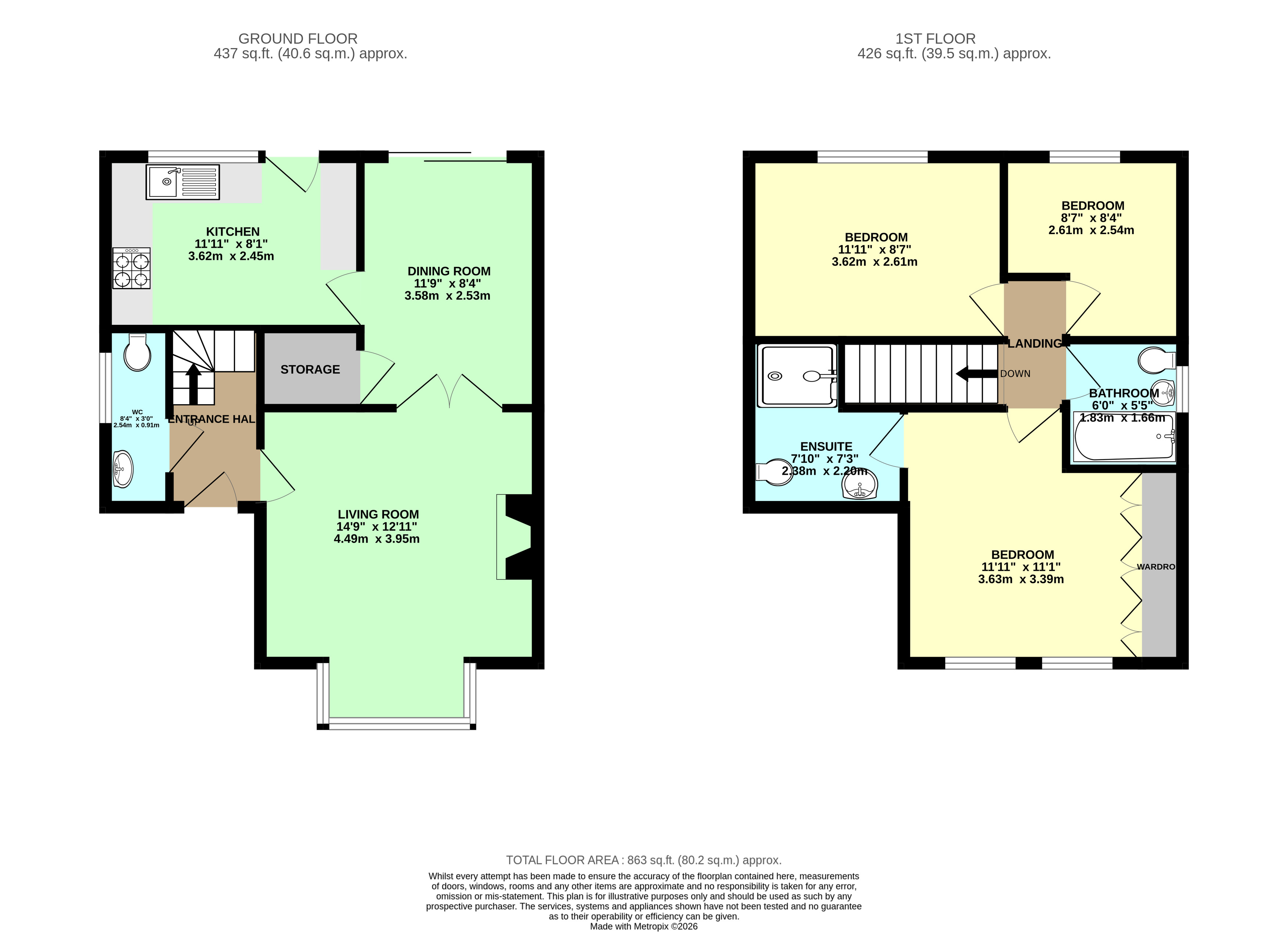 8, Rydal Court, Doncaster floorplan