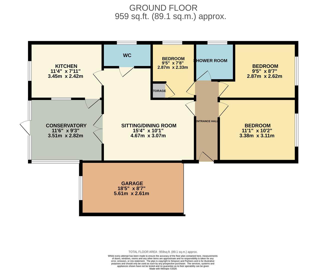 4, Brackenhill Close, Northampton floorplan
