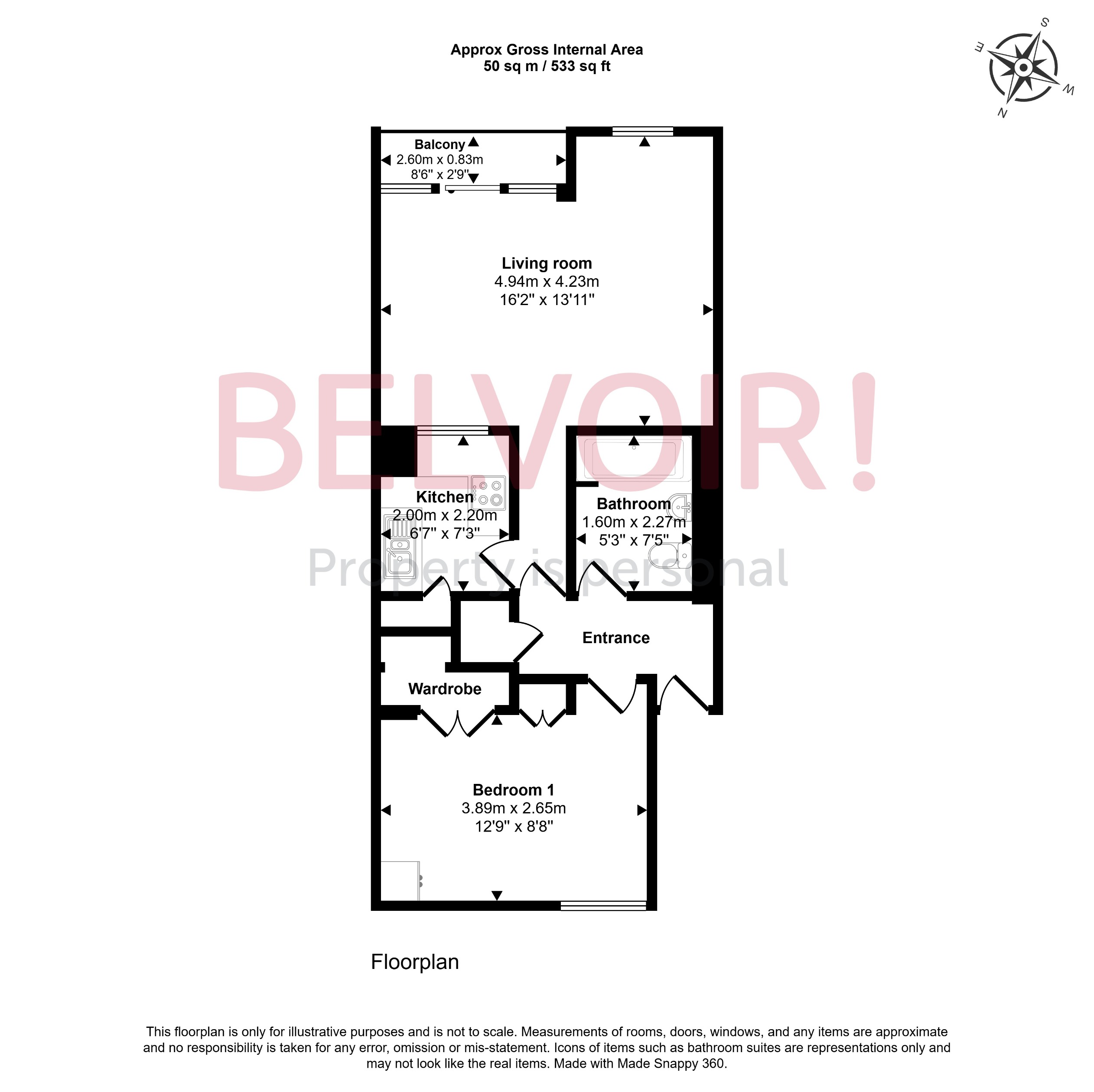 9, Albany House, Lansdown Road, Cheltenham floorplan