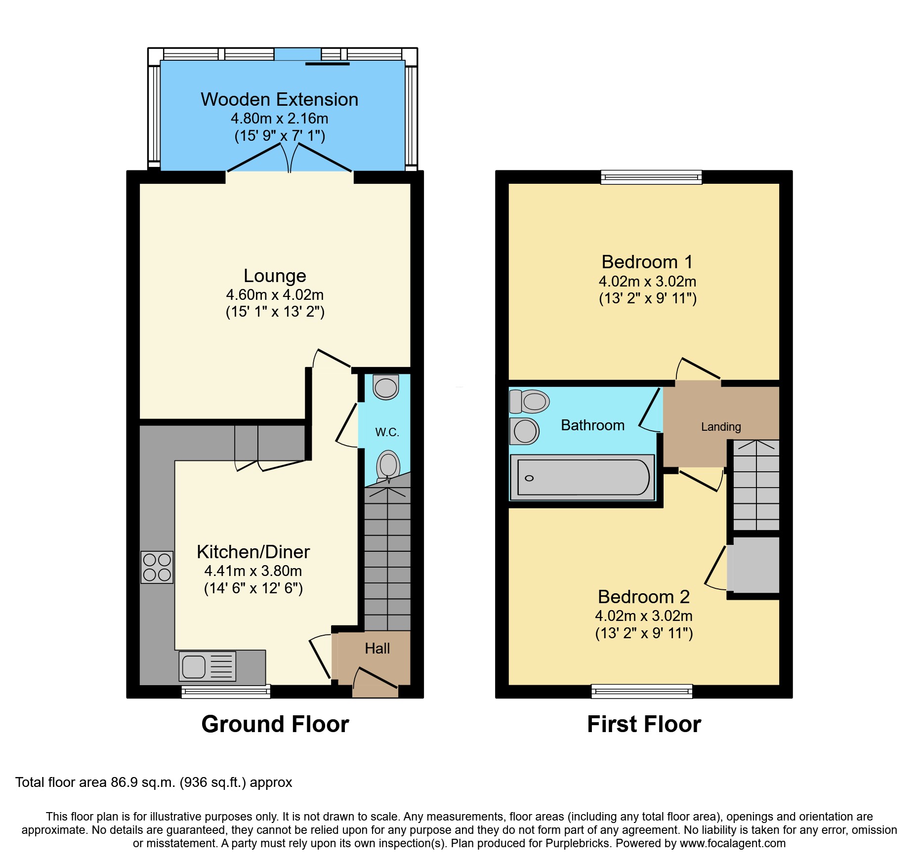 1, Alder Close, Bedford floorplan