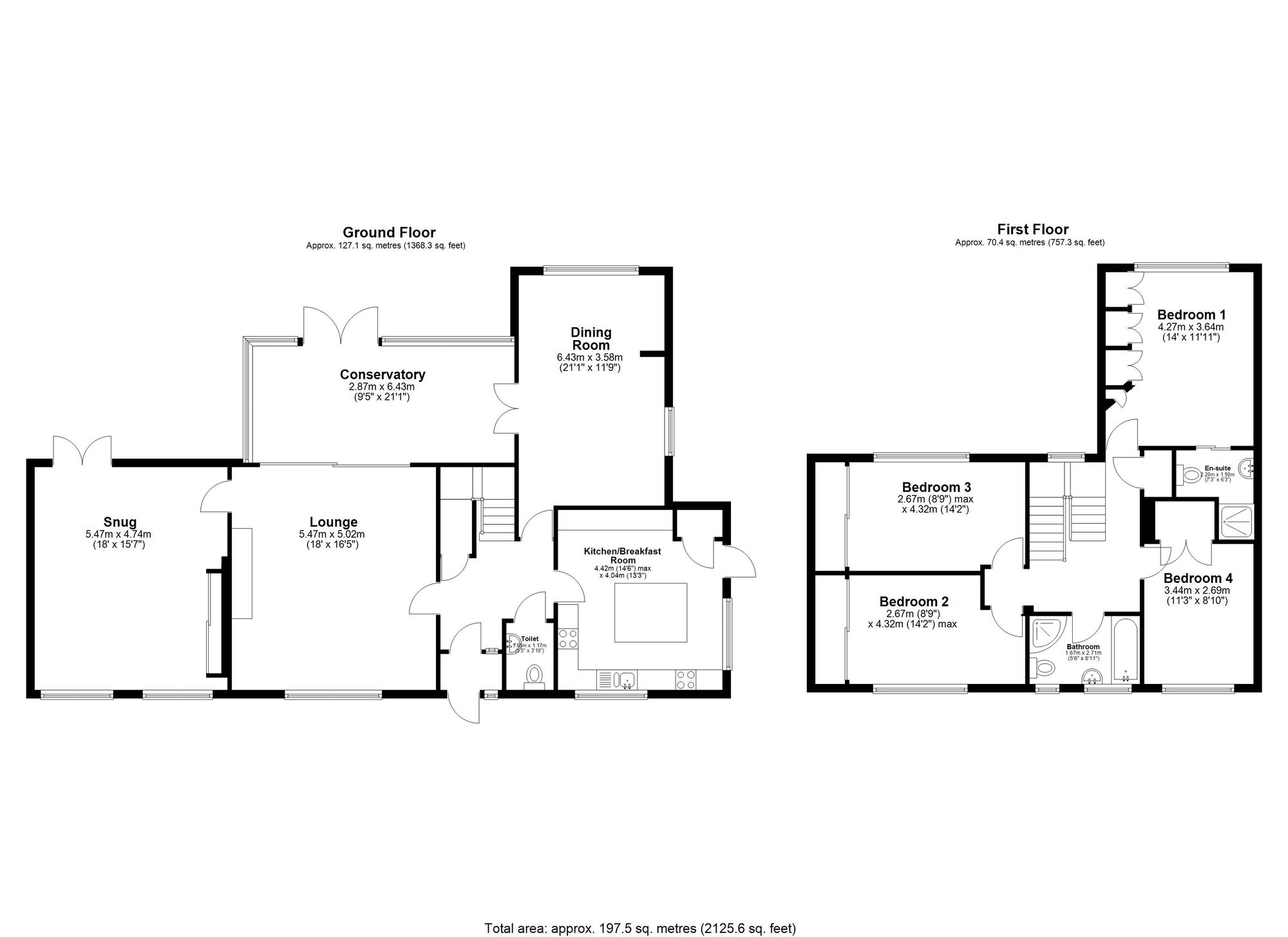 4 The Bramleys, Royston floorplan