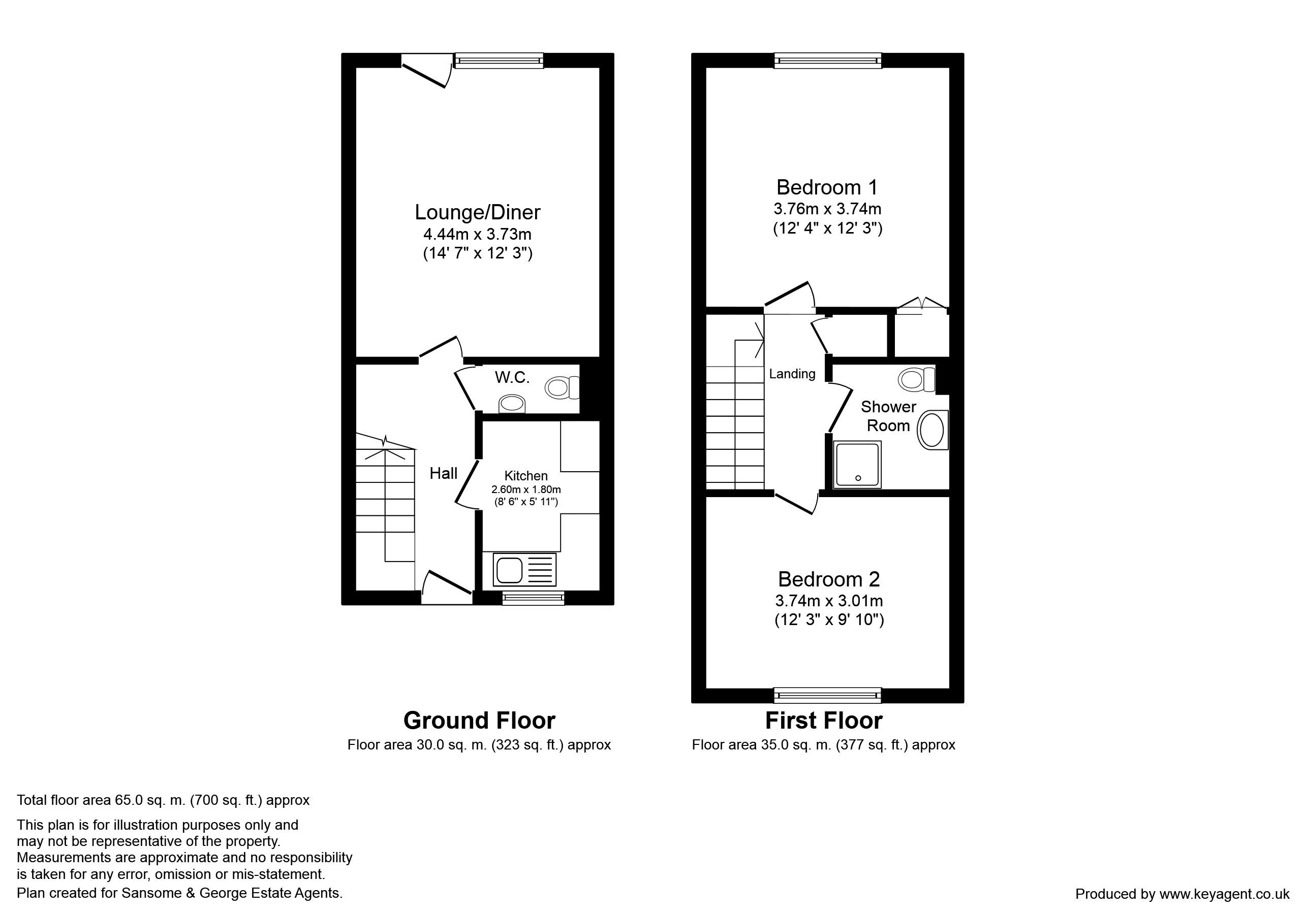 2 Bedrooms Flat to rent in The Danes, Goat Lane, Basingstoke, Hampshire RG21