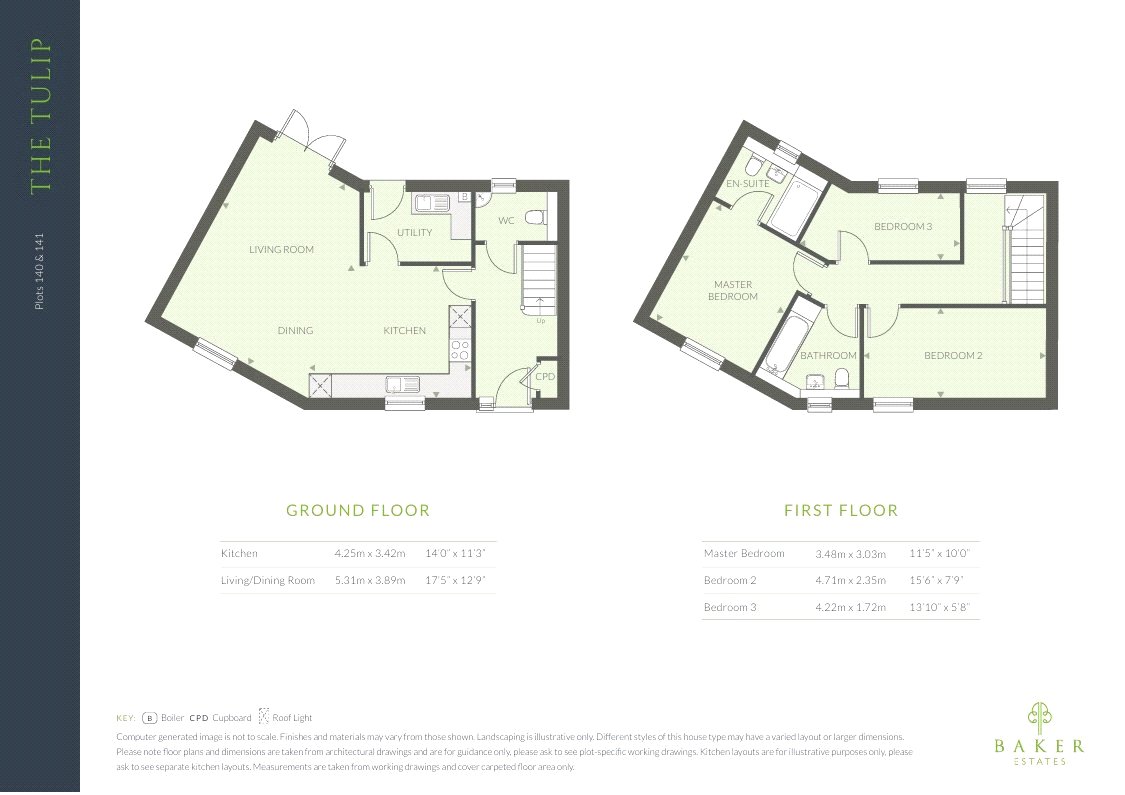 Plot 141, The Tulip,, Little Cotton Farm, Devon floorplan