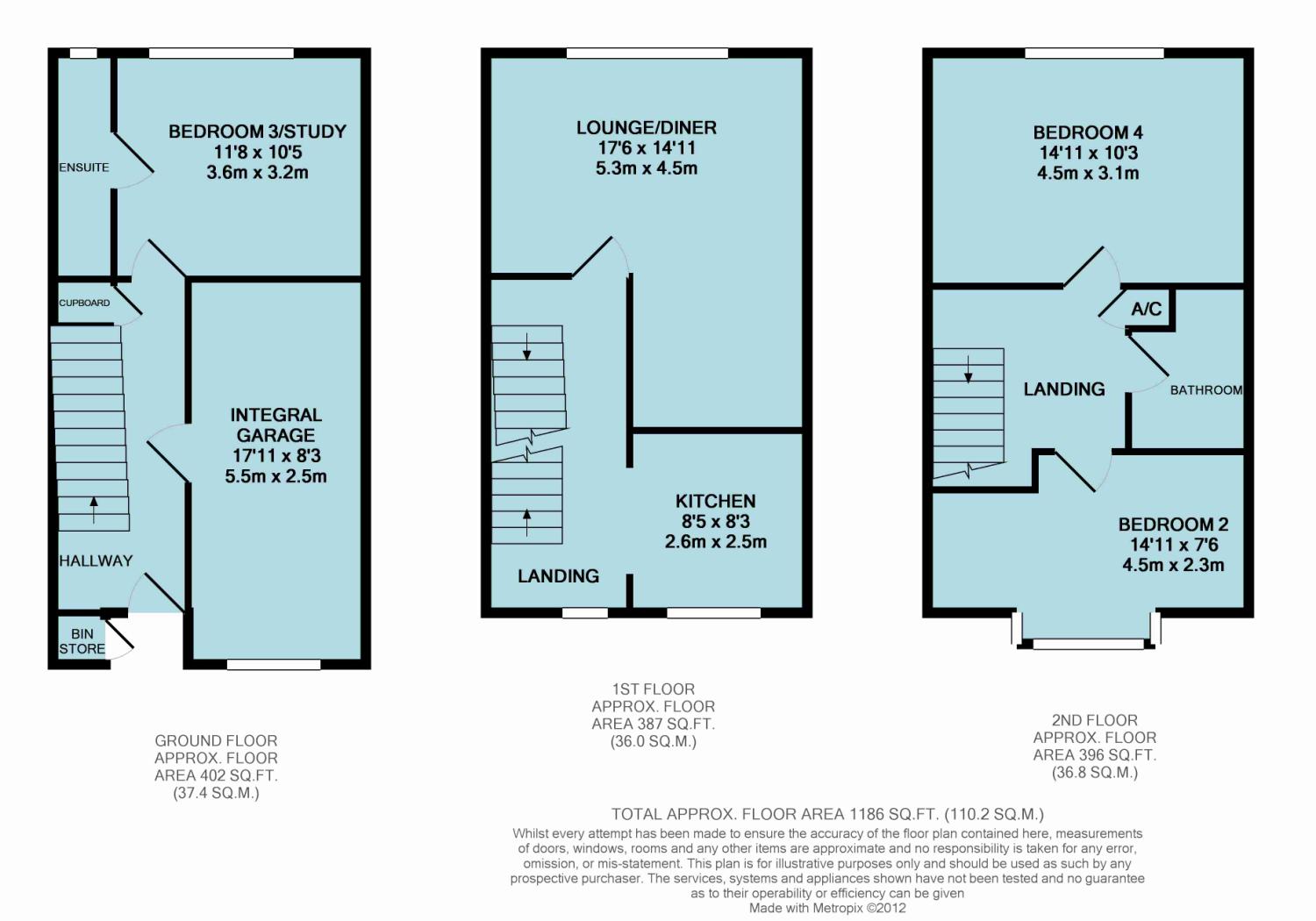 Free property report 11 Anson Way, Bridgwater, TA6 3TB Chimnie