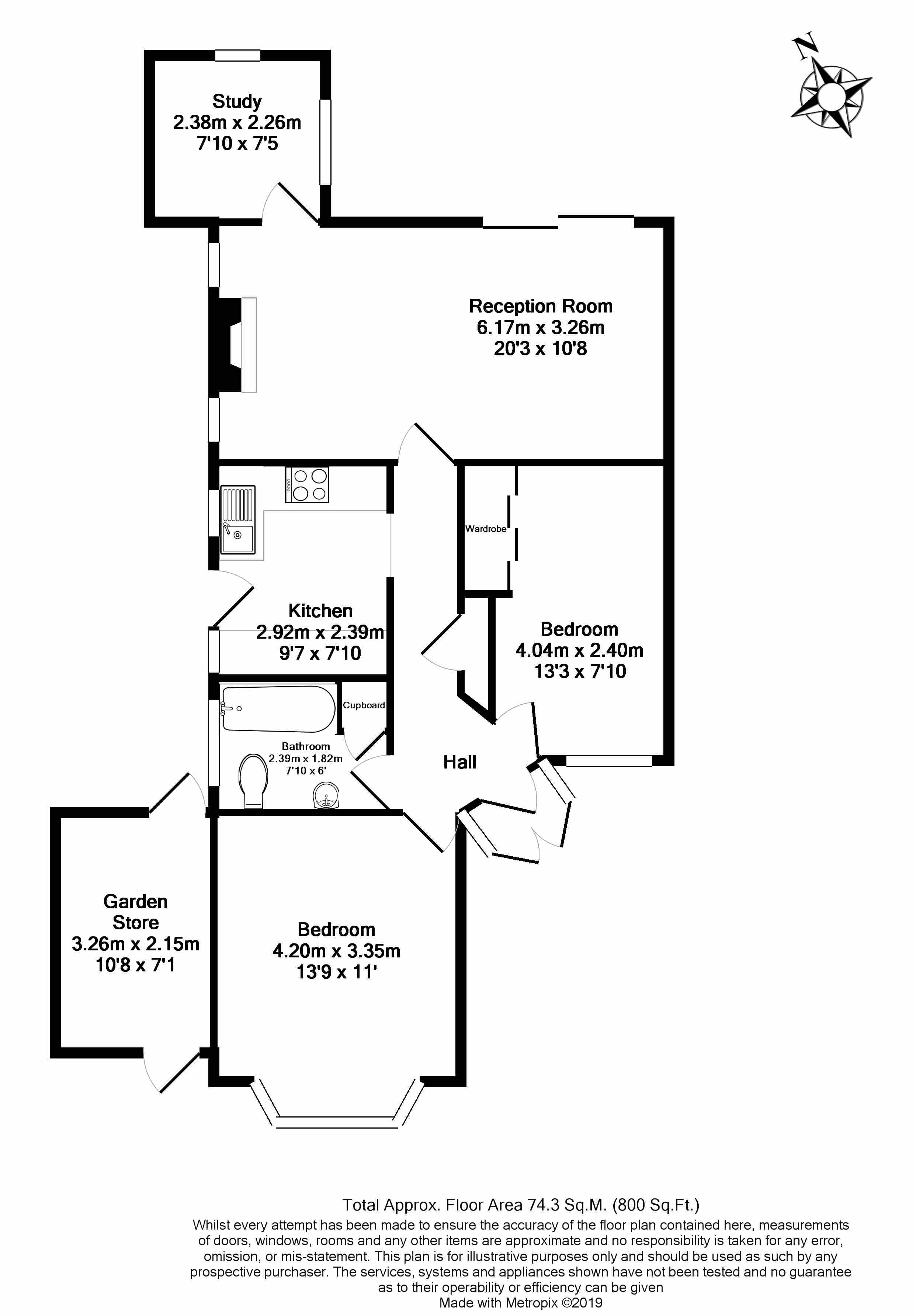 2 Bedrooms Semi-detached bungalow for sale in Rhodrons Avenue, Chessington KT9