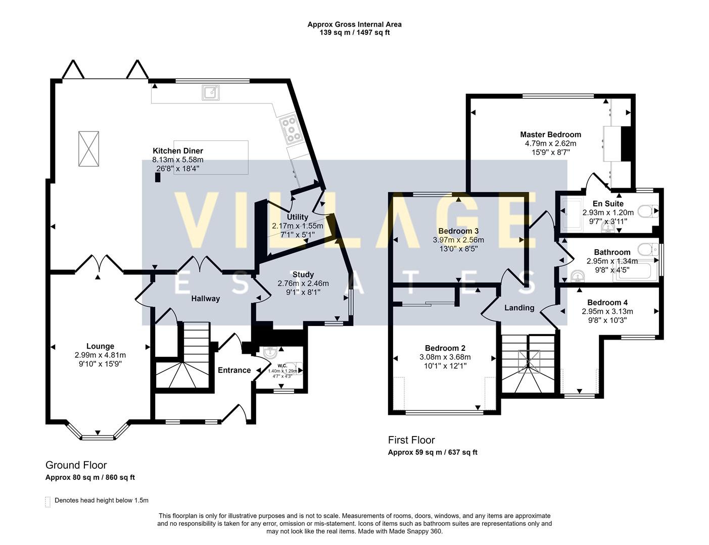 15, Park Crescent, Borehamwood floorplan