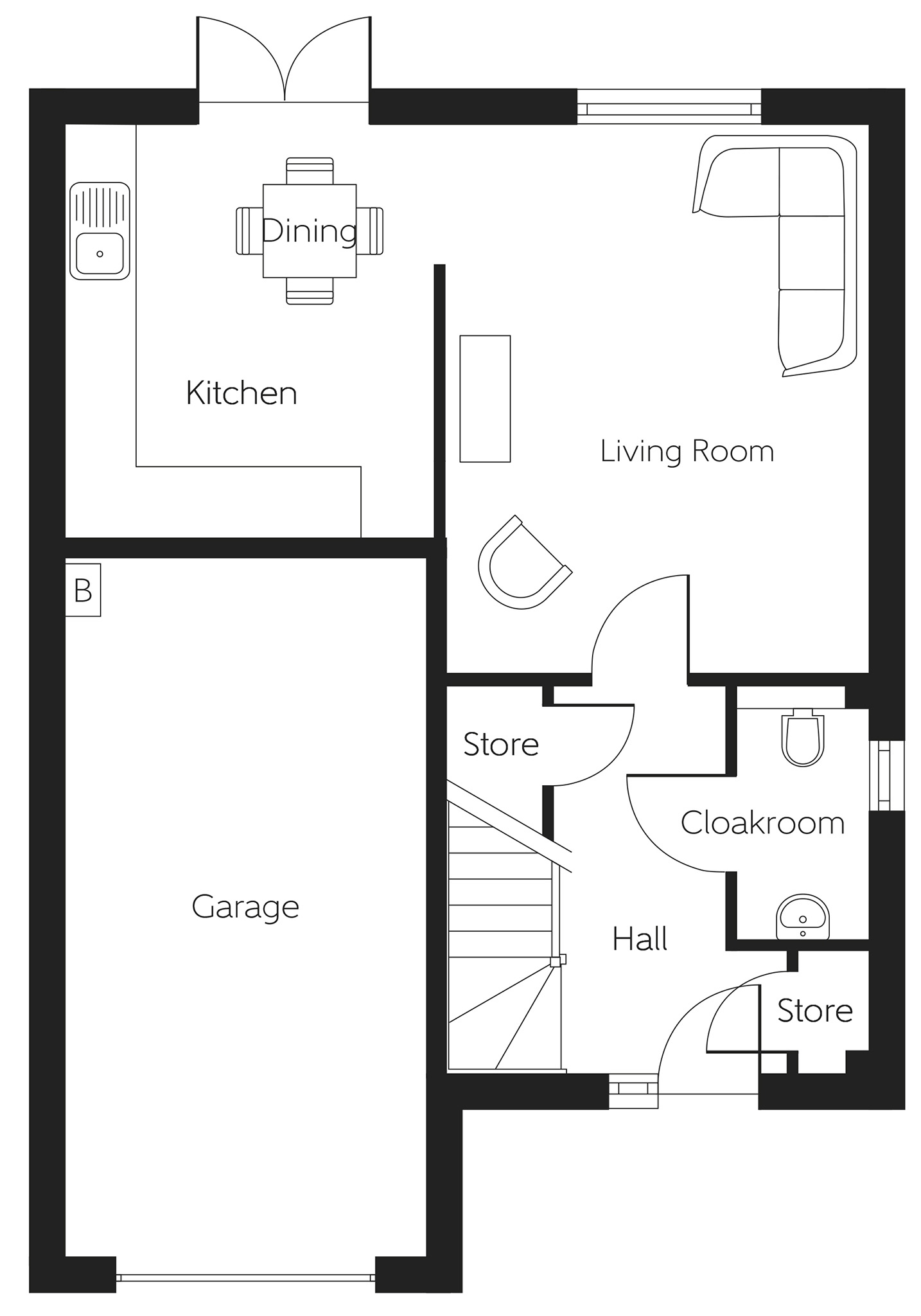 270, Main Street, Newmains floorplan
