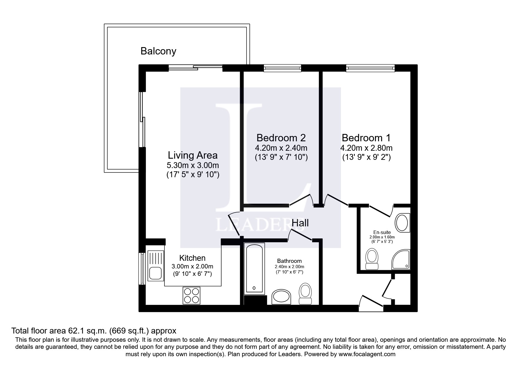 14, St. Wulstans Court, Worcester floorplan